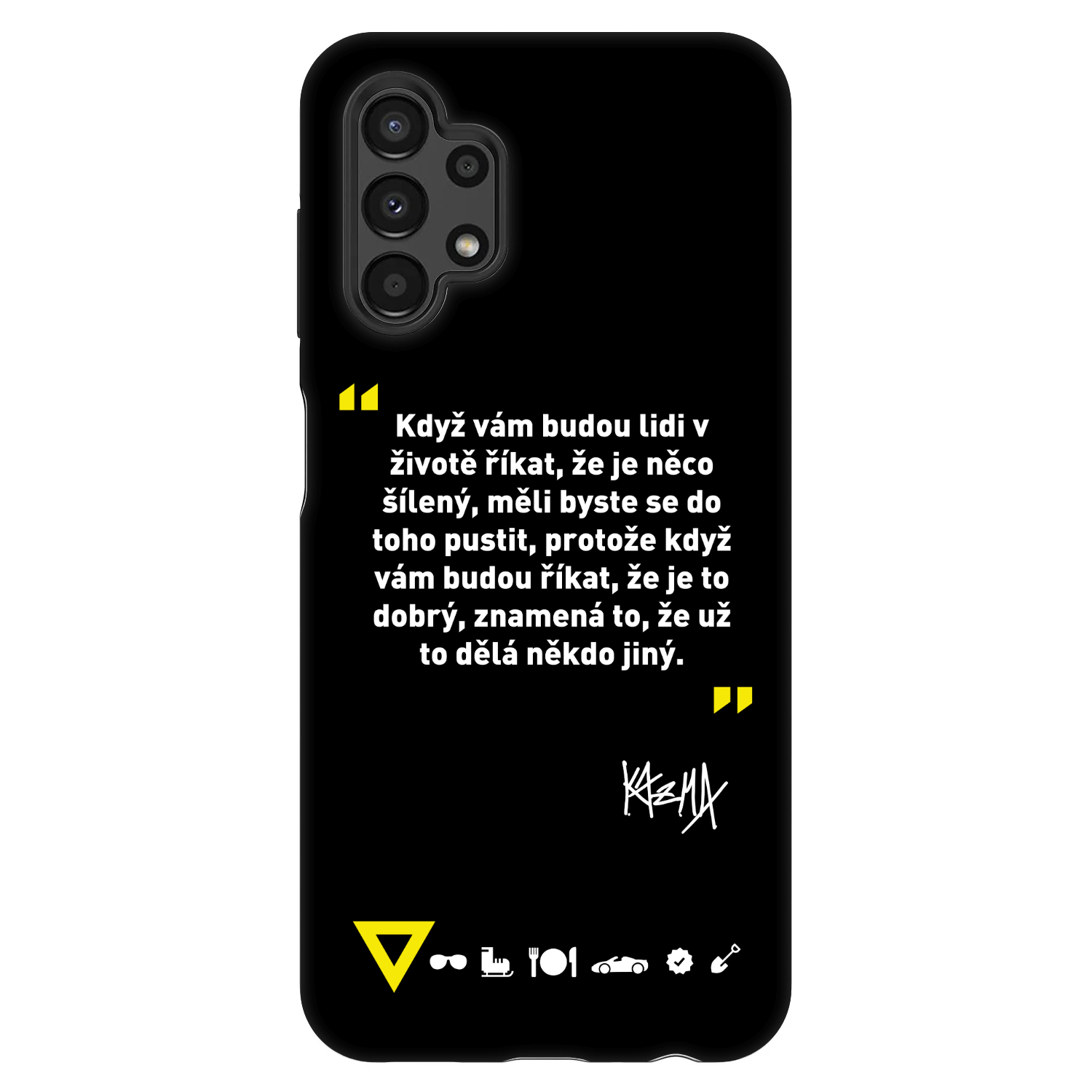 Picasee Fashion Case pre Samsung Galaxy A13 4G A135 - Kazma - MĚLI BYSTE SE DO TOHO PUSTIT