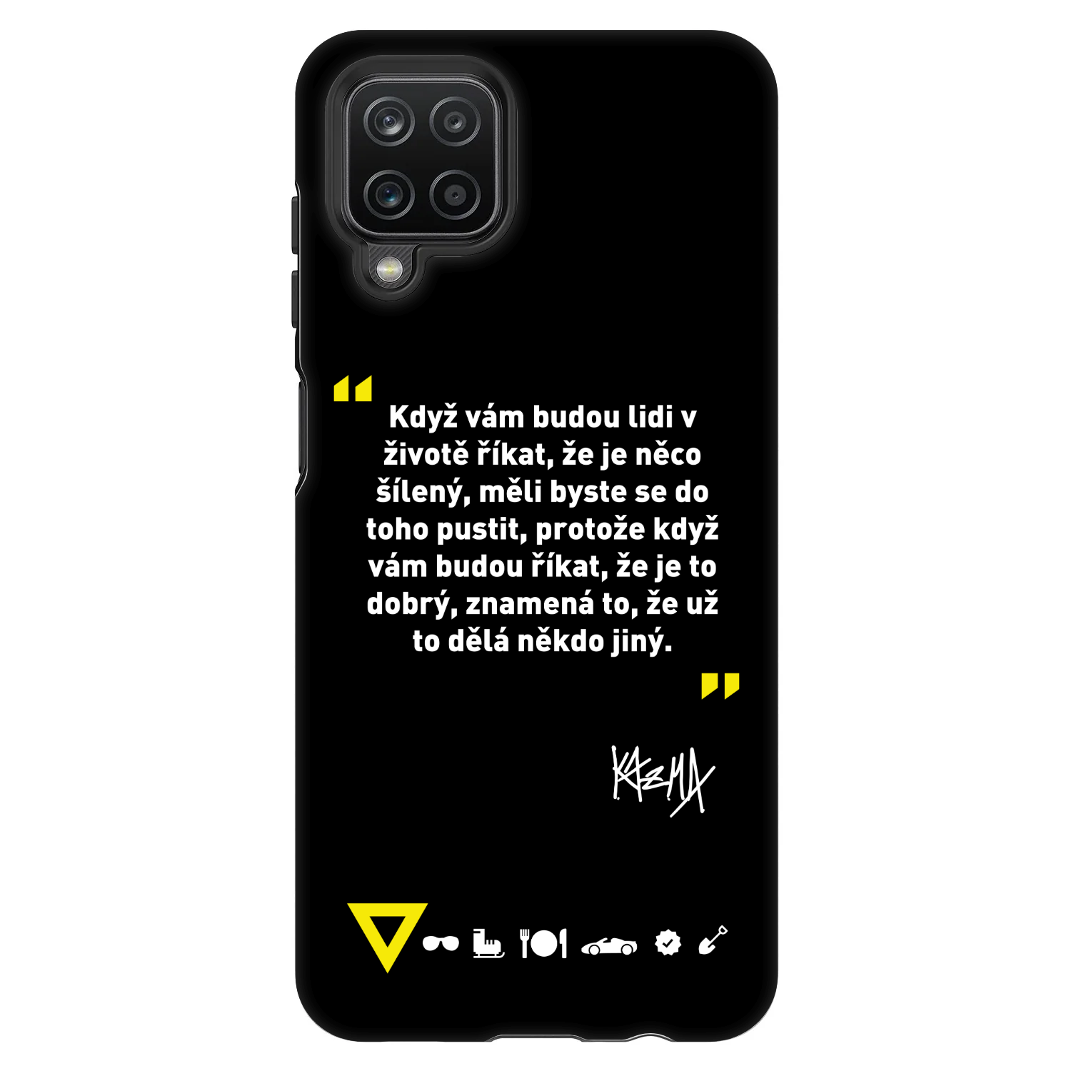 Fashion Case pre Samsung Galaxy A12 A125F - Kazma - MĚLI BYSTE SE DO TOHO PUSTIT