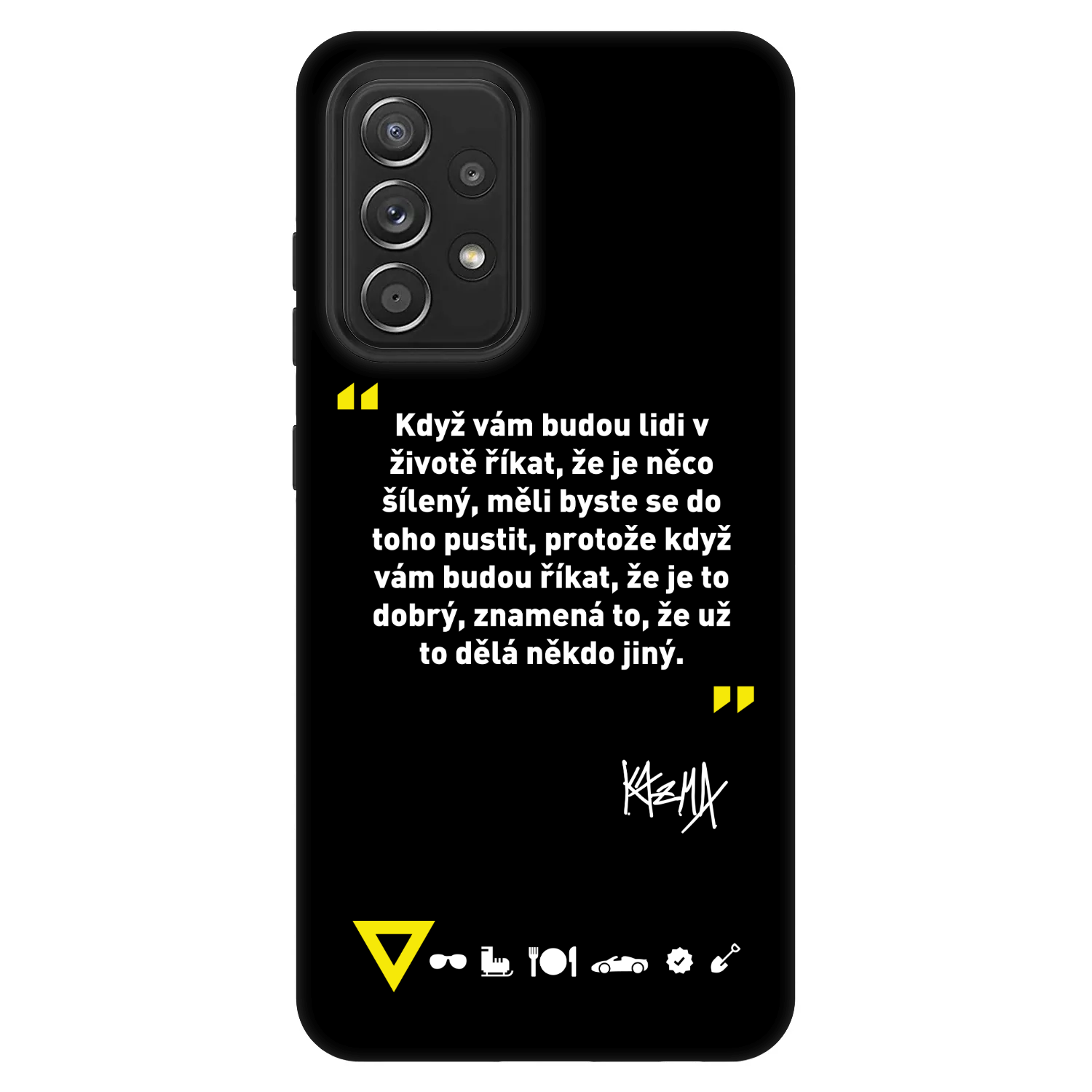 Picasee Fashion Case pre Samsung Galaxy A52 5G A525F - Kazma - MĚLI BYSTE SE DO TOHO PUSTIT