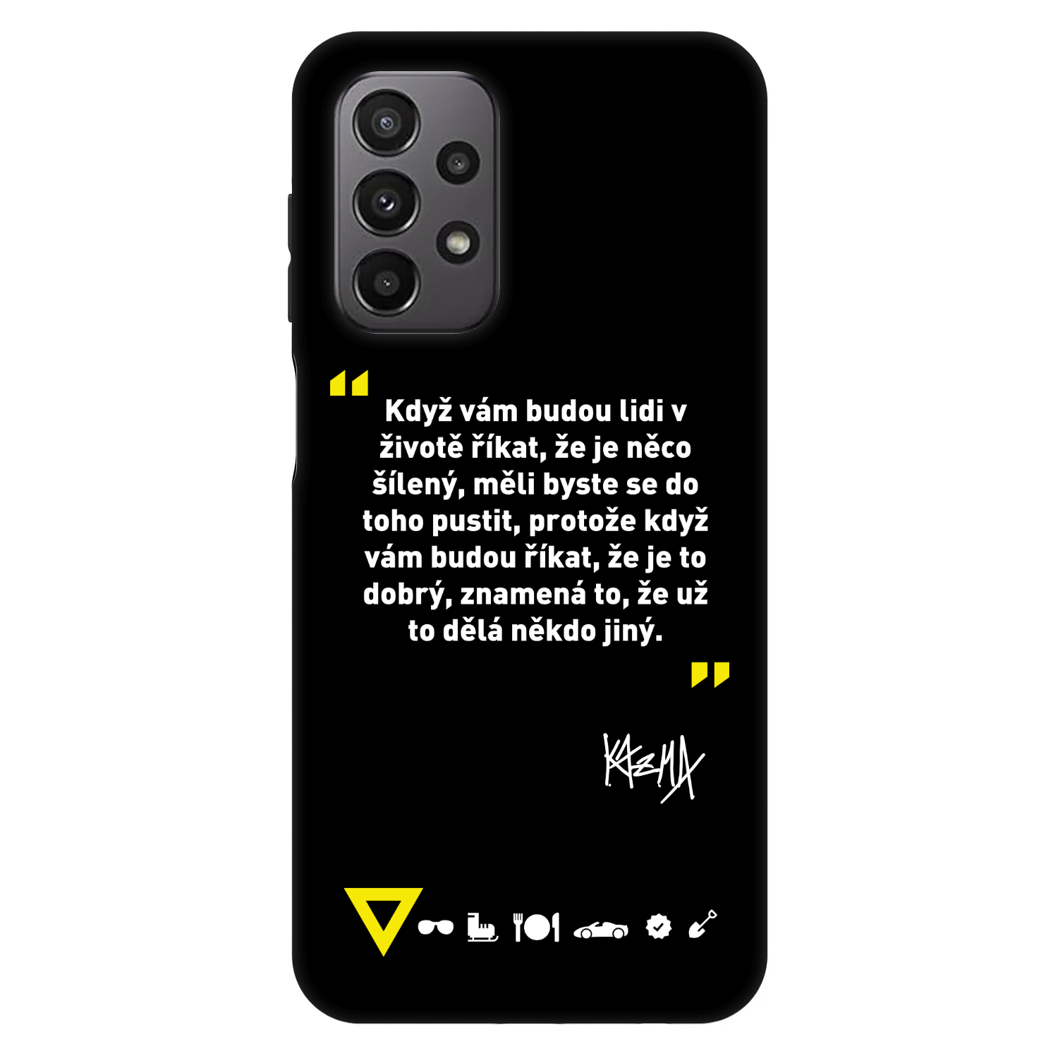 Picasee Fashion Case pre Samsung Galaxy A23 A235F 4G - Kazma - MĚLI BYSTE SE DO TOHO PUSTIT