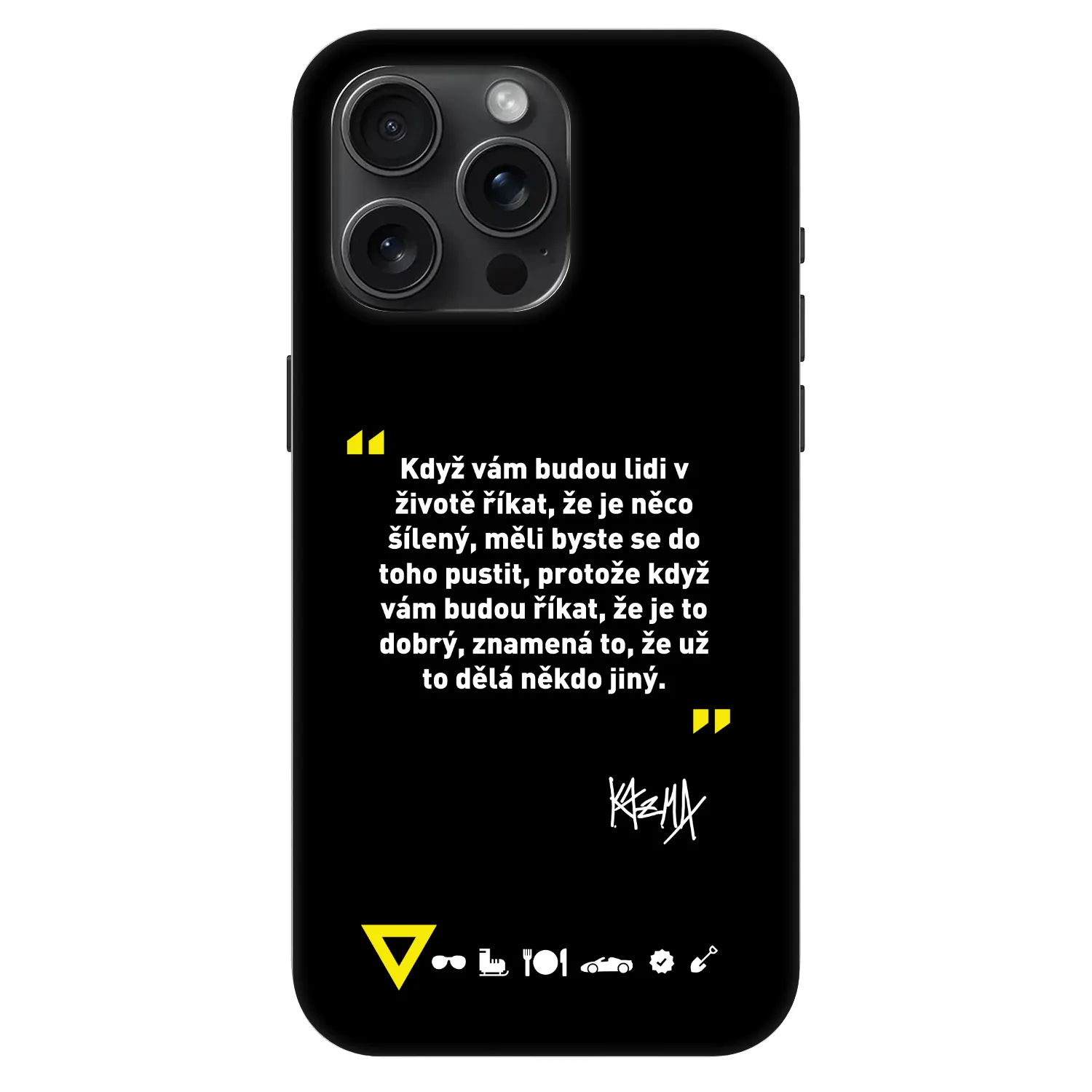 Picasee Fashion Case MagSafe pre Apple iPhone 15 Pro Max - Kazma - MĚLI BYSTE SE DO TOHO PUSTIT