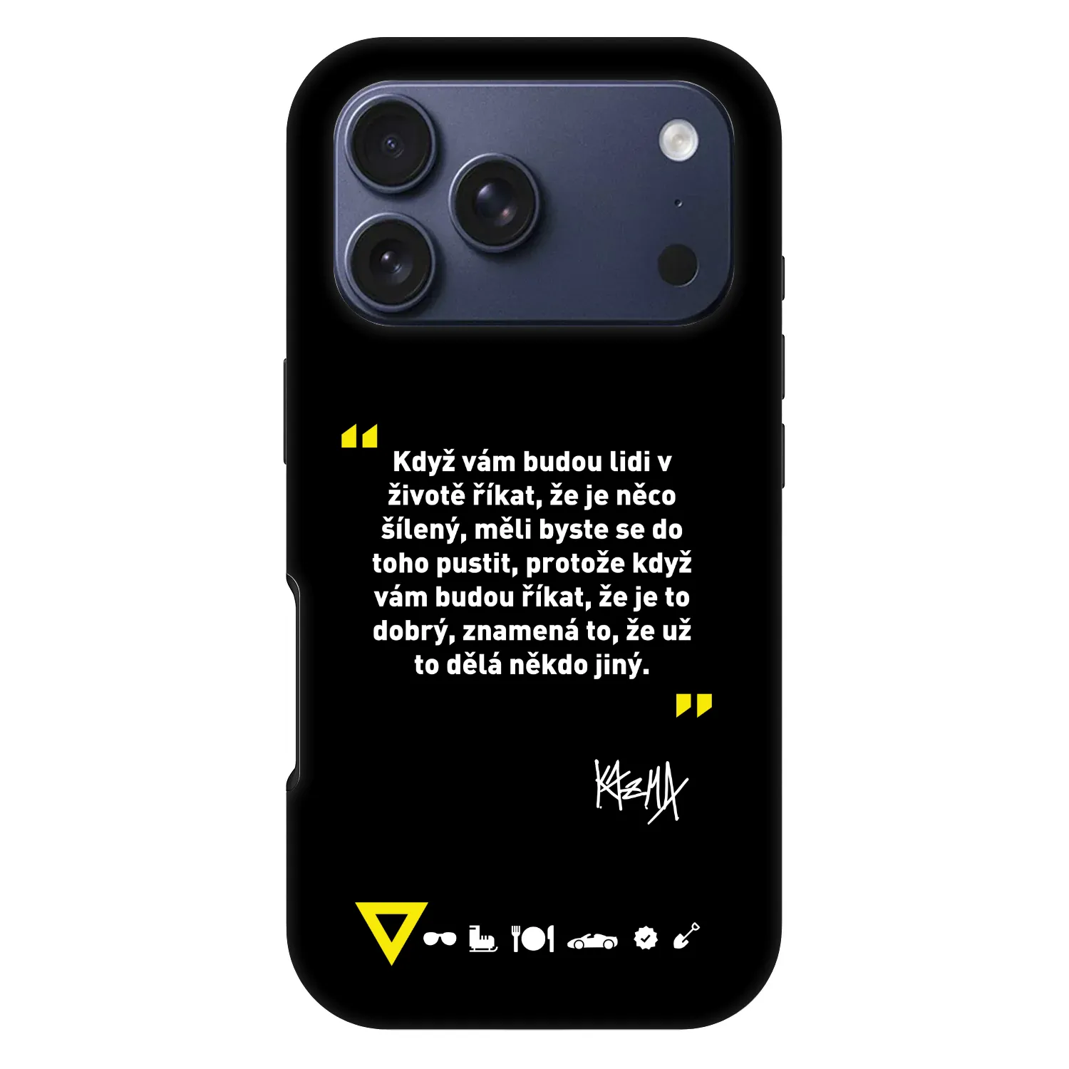 Picasee Fashion Case MagSafe pre Apple iPhone 17 Pro - Kazma - MĚLI BYSTE SE DO TOHO PUSTIT