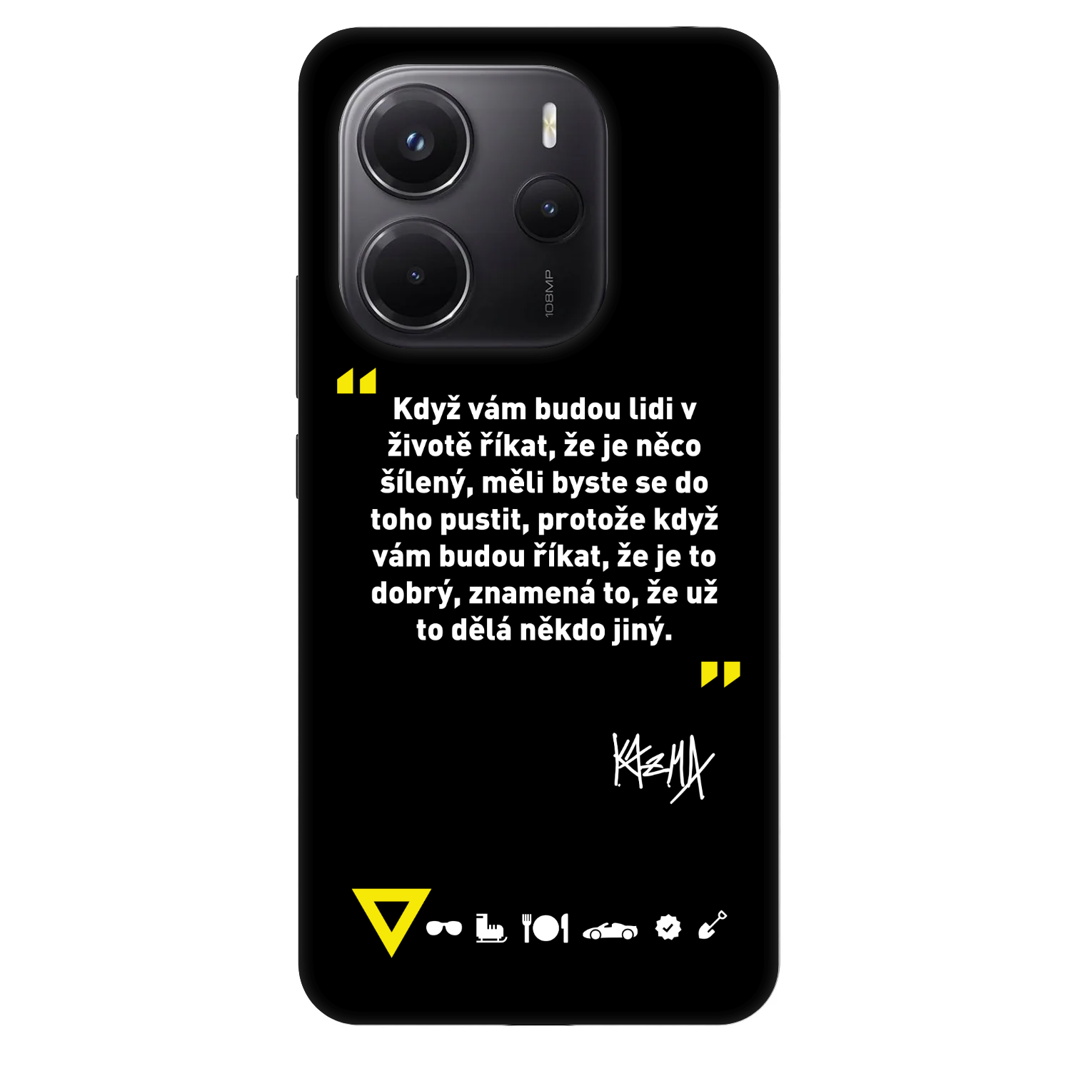 Picasee Fashion Case pre Xiaomi Redmi Note 14 4G - Kazma - MĚLI BYSTE SE DO TOHO PUSTIT