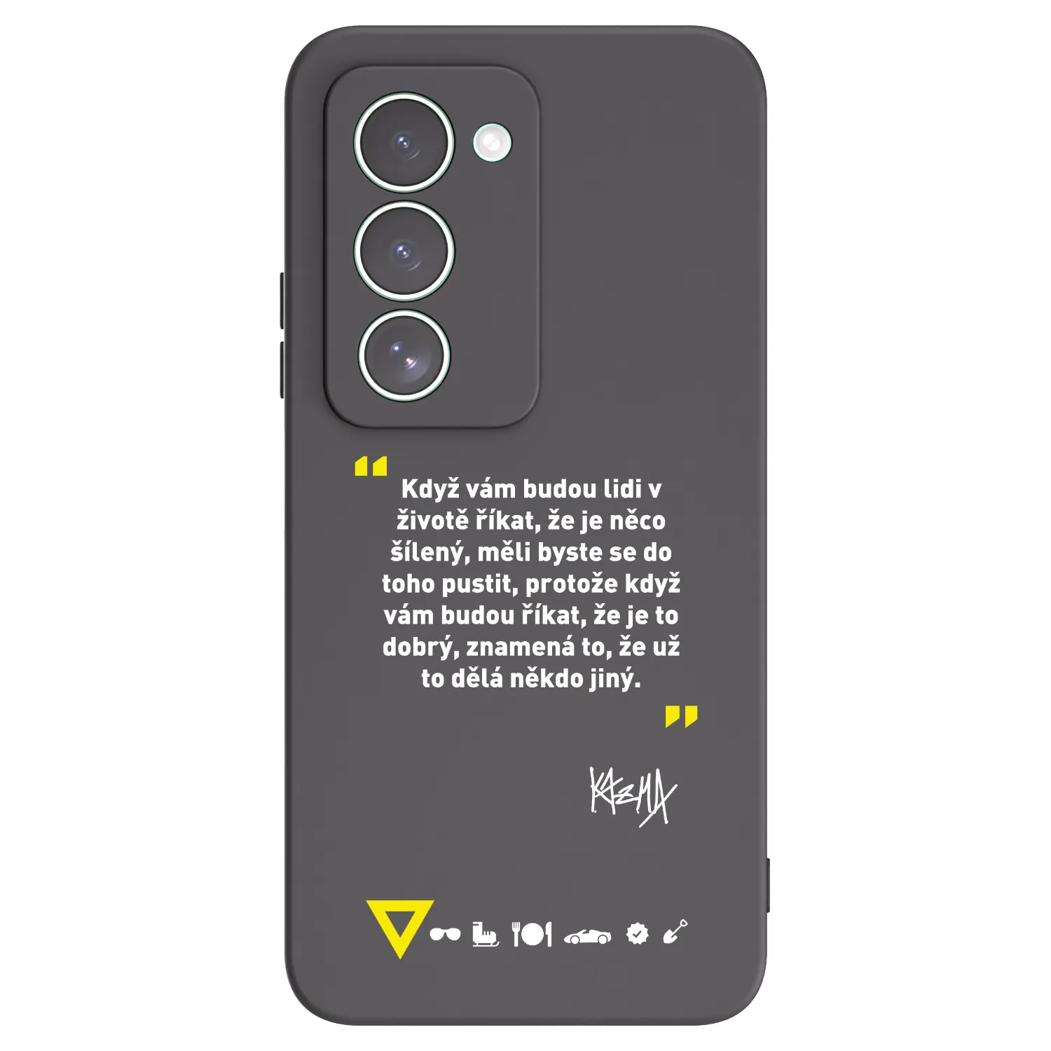 Picasee silikónový čierny obal pre Xiaomi Redmi 15 5G - Kazma - MĚLI BYSTE SE DO TOHO PUSTIT