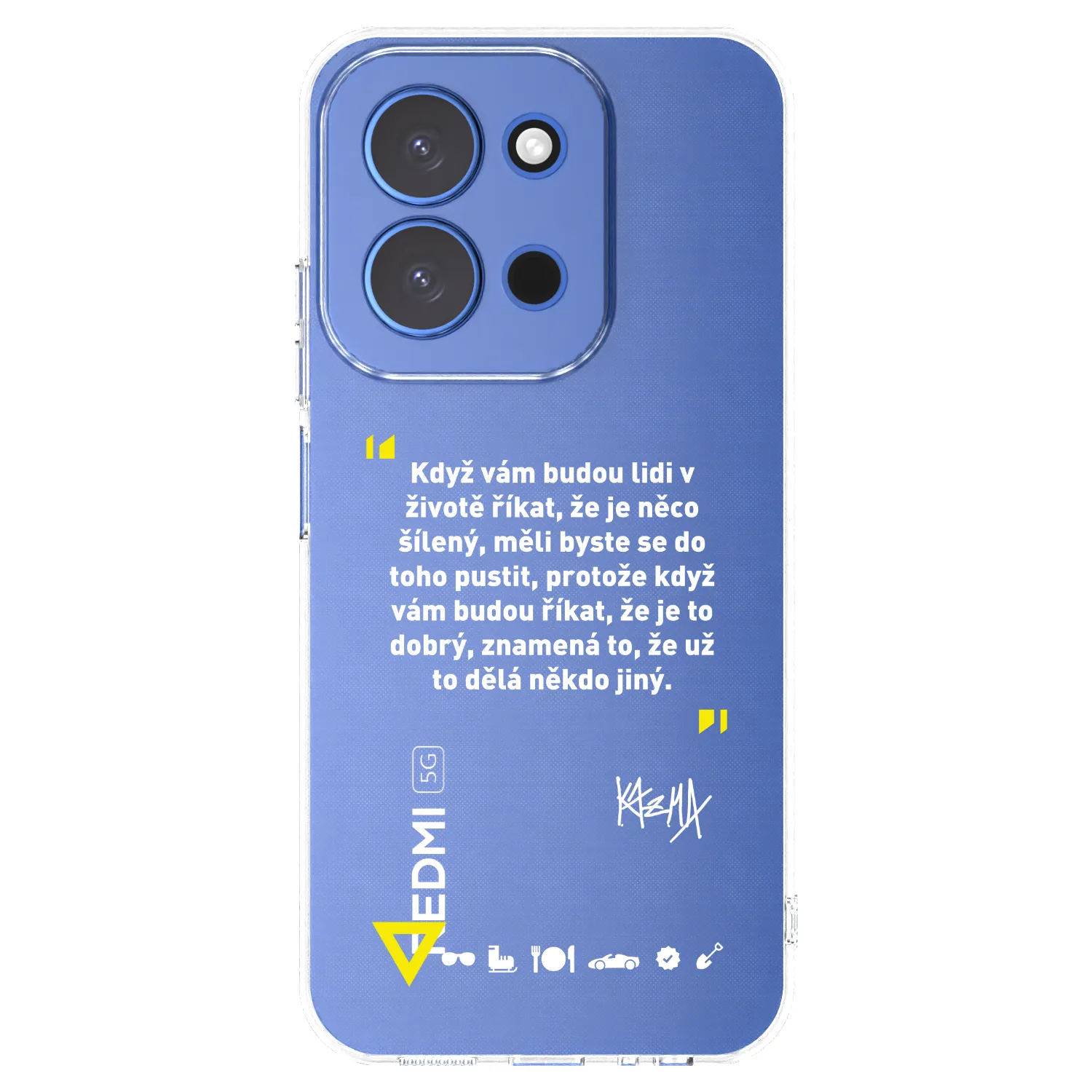 Picasee silikónový prehľadný obal pre Xiaomi Redmi 15C 4G - Kazma - MĚLI BYSTE SE DO TOHO PUSTIT