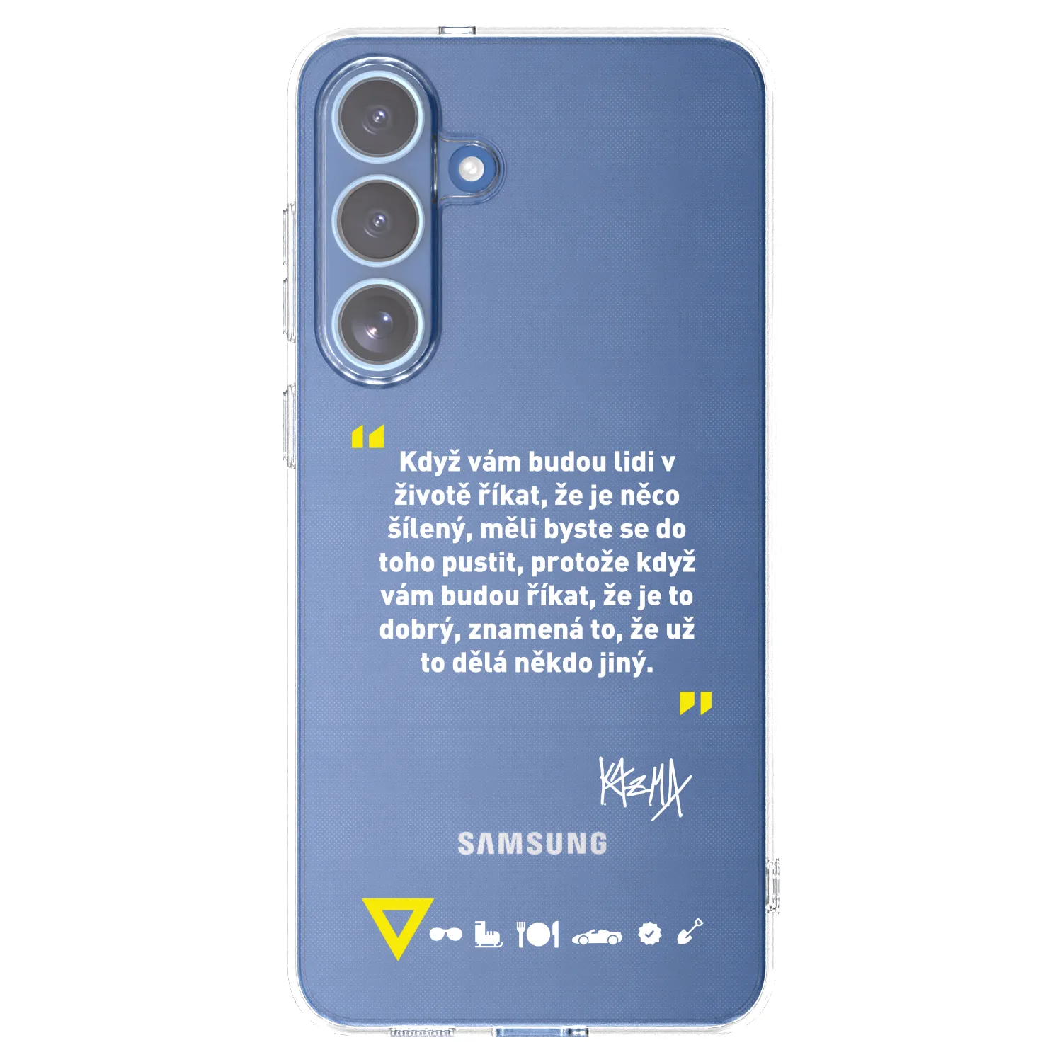 Picasee silikónový prehľadný obal pre Samsung Galaxy S25 FE 5G - Kazma - MĚLI BYSTE SE DO TOHO PUSTIT