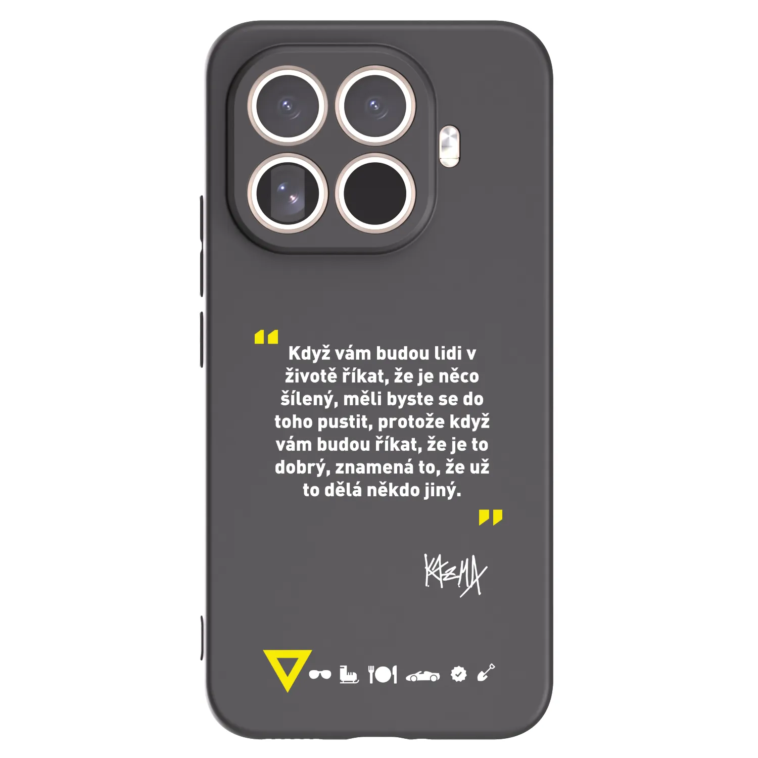 Picasee silikónový čierny obal pre Xiaomi 15T Pro - Kazma - MĚLI BYSTE SE DO TOHO PUSTIT