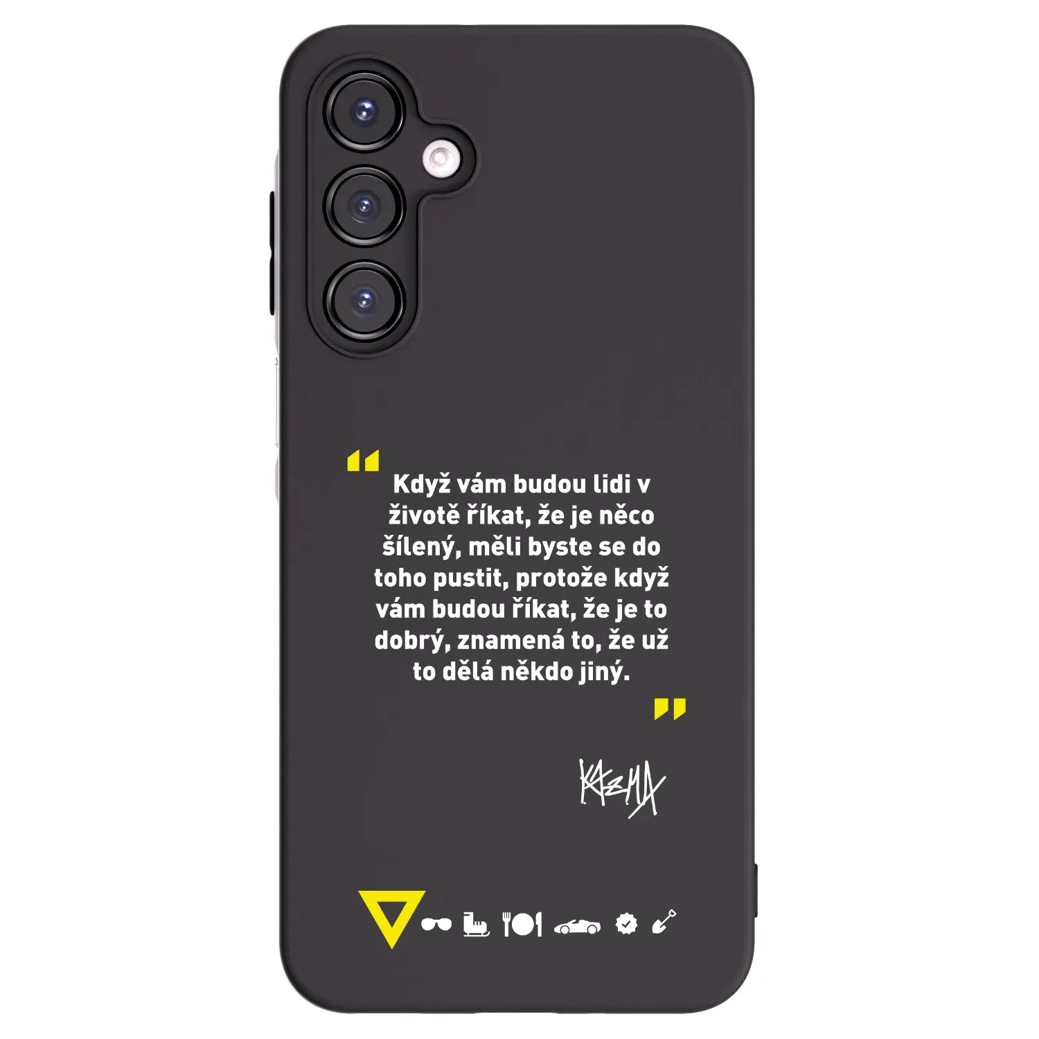 Picasee silikónový čierny obal pre Samsung Galaxy A16 4G - Kazma - MĚLI BYSTE SE DO TOHO PUSTIT