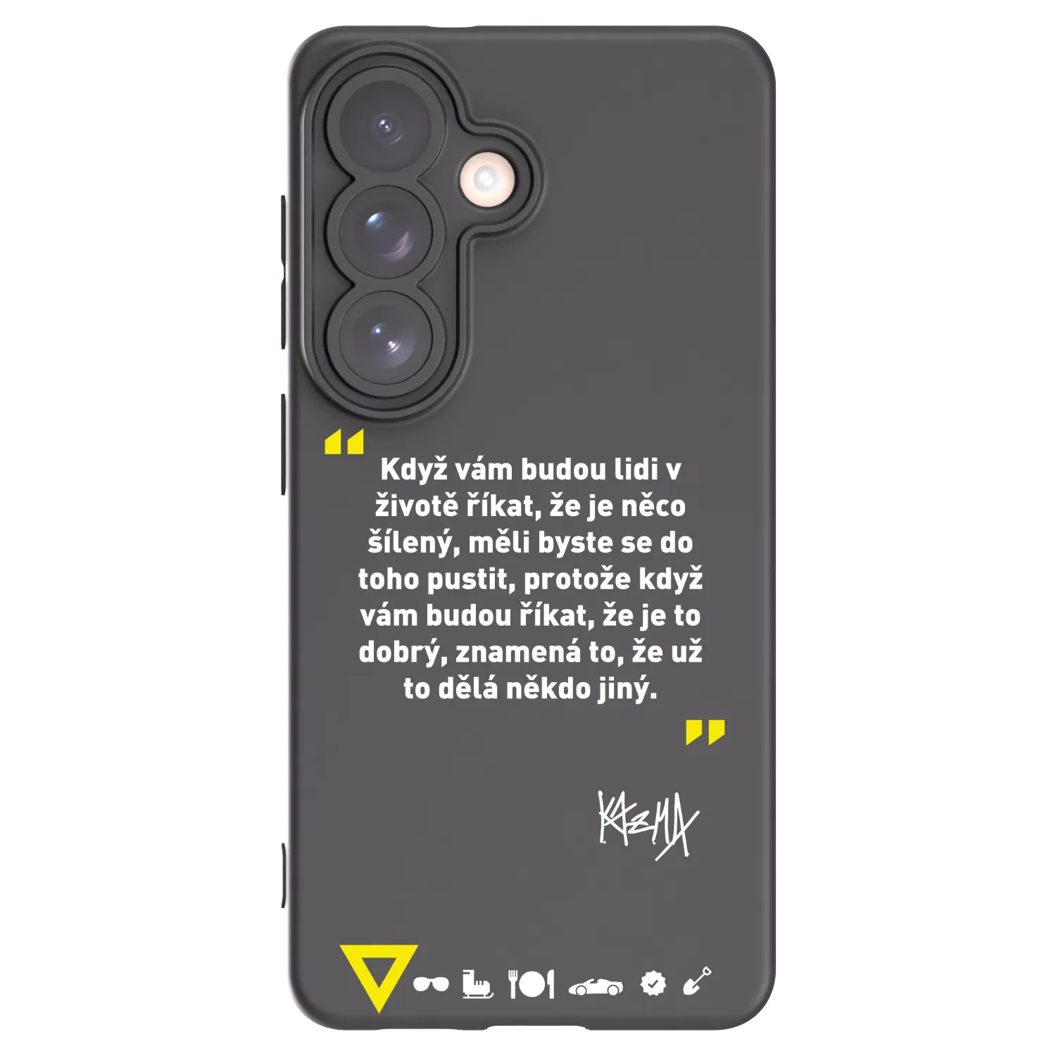 Picasee silikónový čierny obal pre Samsung Galaxy S26 - Kazma - MĚLI BYSTE SE DO TOHO PUSTIT