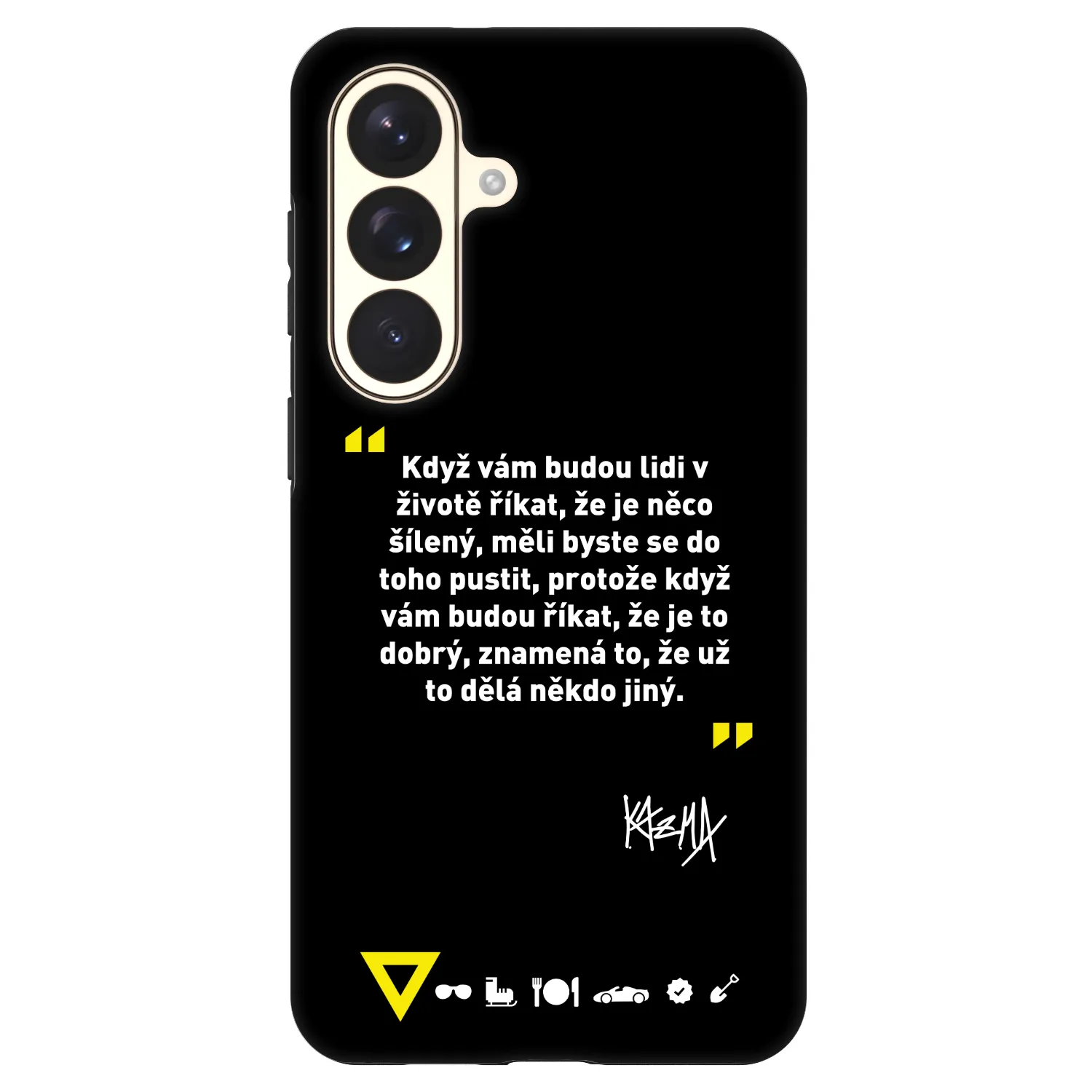 Picasee Fashion Case PowerShare pro Samsung Galaxy S26+ - Kazma - MĚLI BYSTE SE DO TOHO PUSTIT