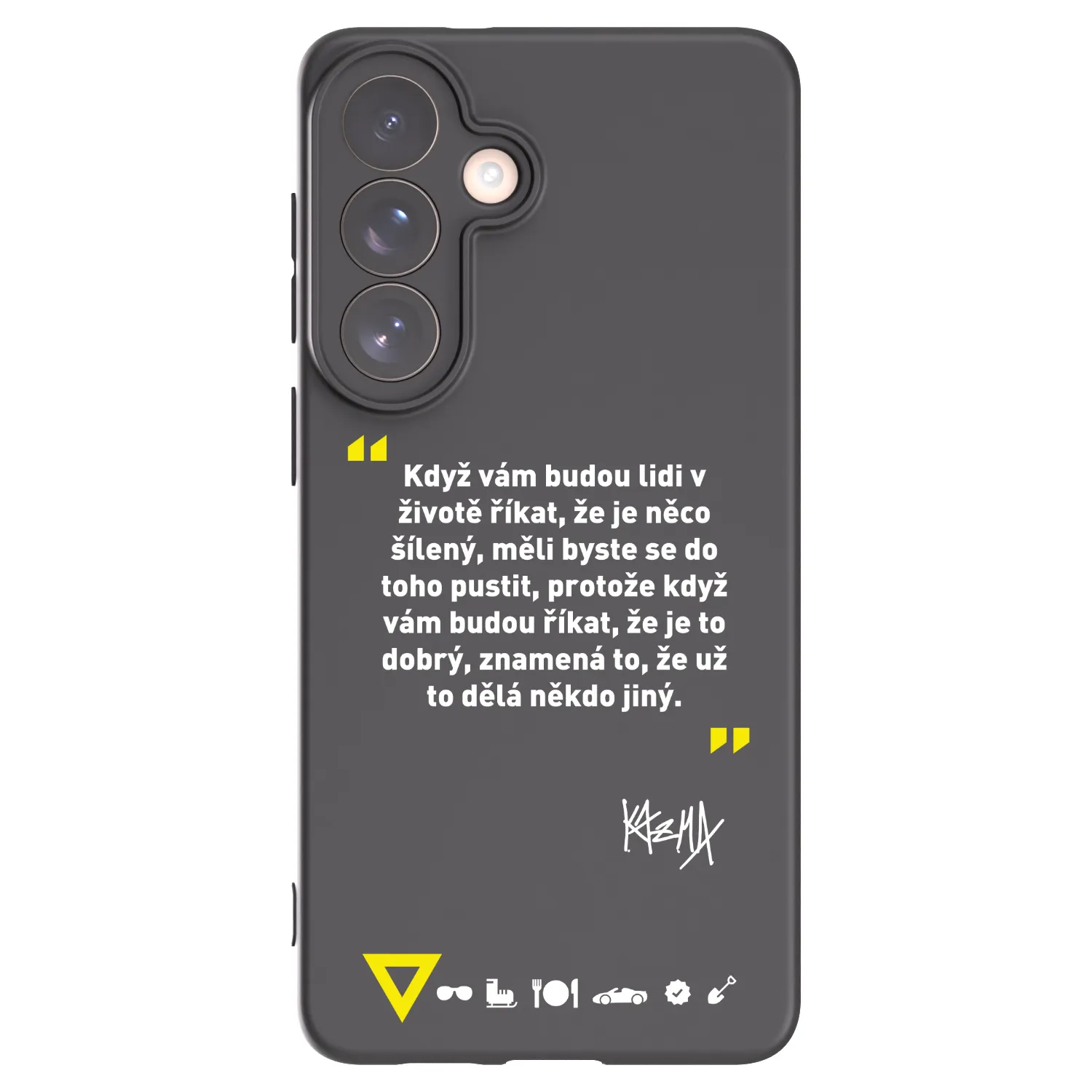 Picasee silikónový čierny obal pre Samsung Galaxy S26+ - Kazma - MĚLI BYSTE SE DO TOHO PUSTIT