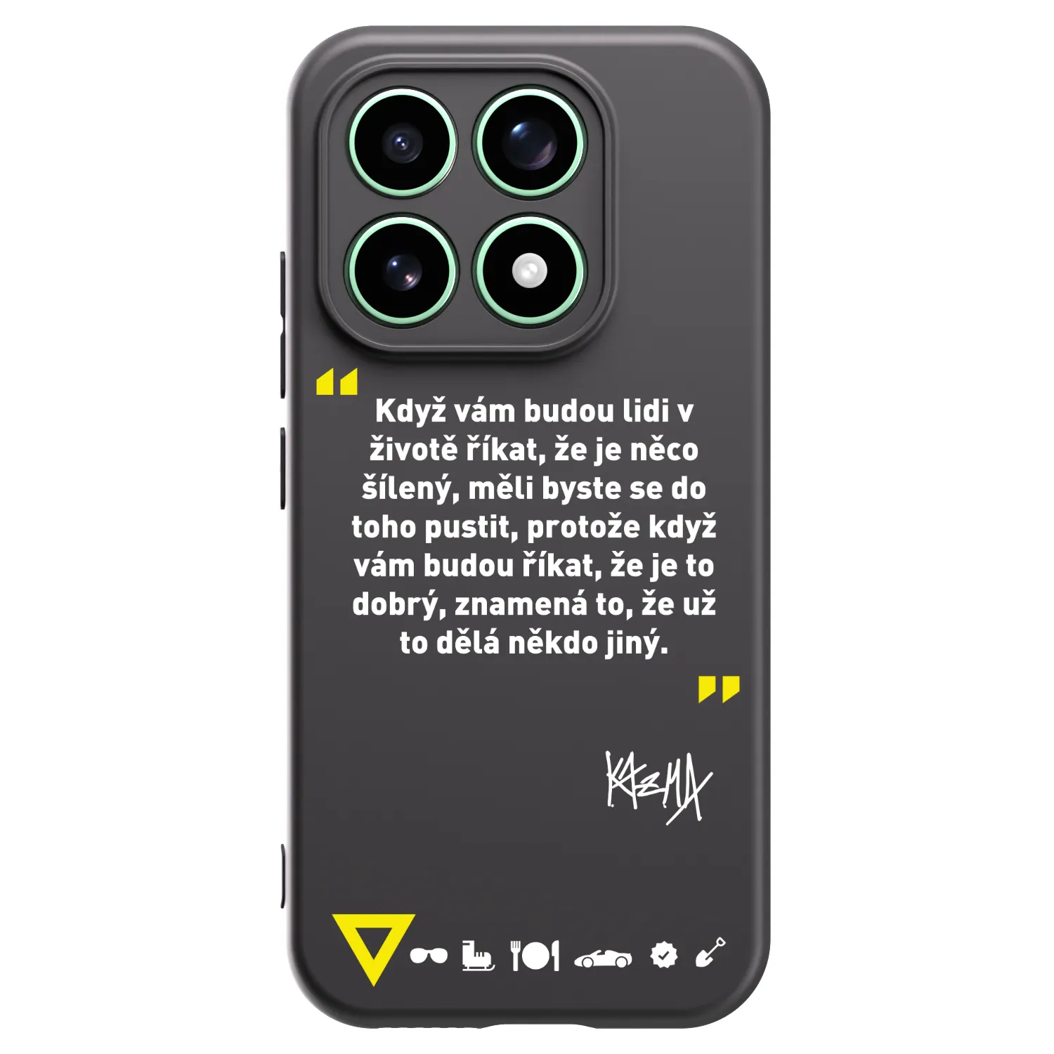 Picasee silikónový čierny obal pre Xiaomi 17 - Kazma - MĚLI BYSTE SE DO TOHO PUSTIT