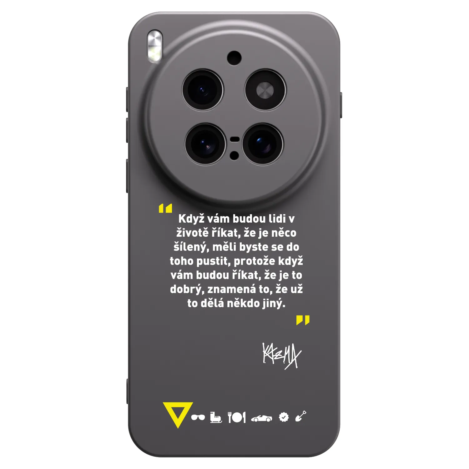 Picasee silikónový čierny obal pre Vivo X300 Pro - Kazma - MĚLI BYSTE SE DO TOHO PUSTIT