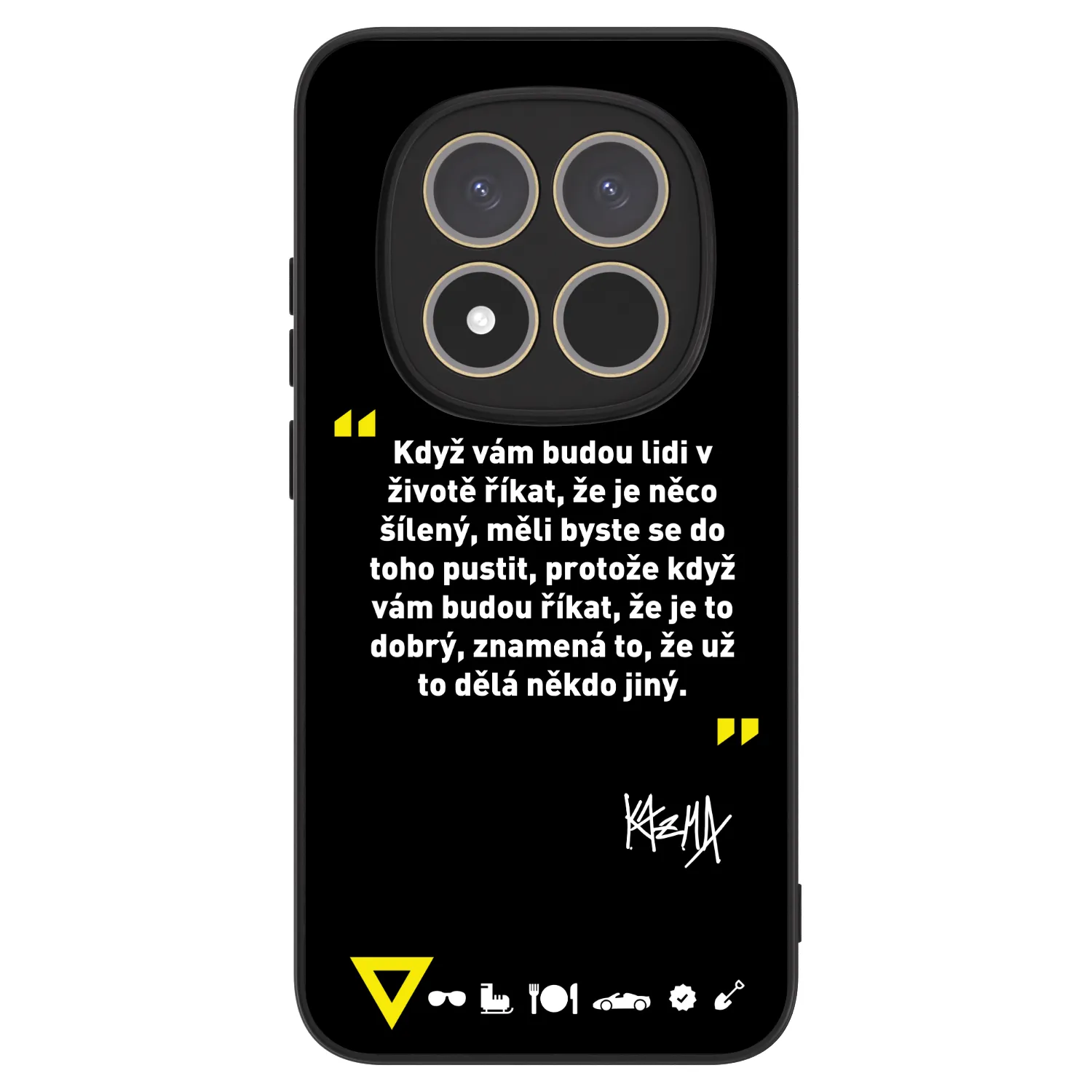 Picasee ULTIMATE CASE pro Xiaomi Redmi Note 15 Pro 5G - Kazma - MĚLI BYSTE SE DO TOHO PUSTIT