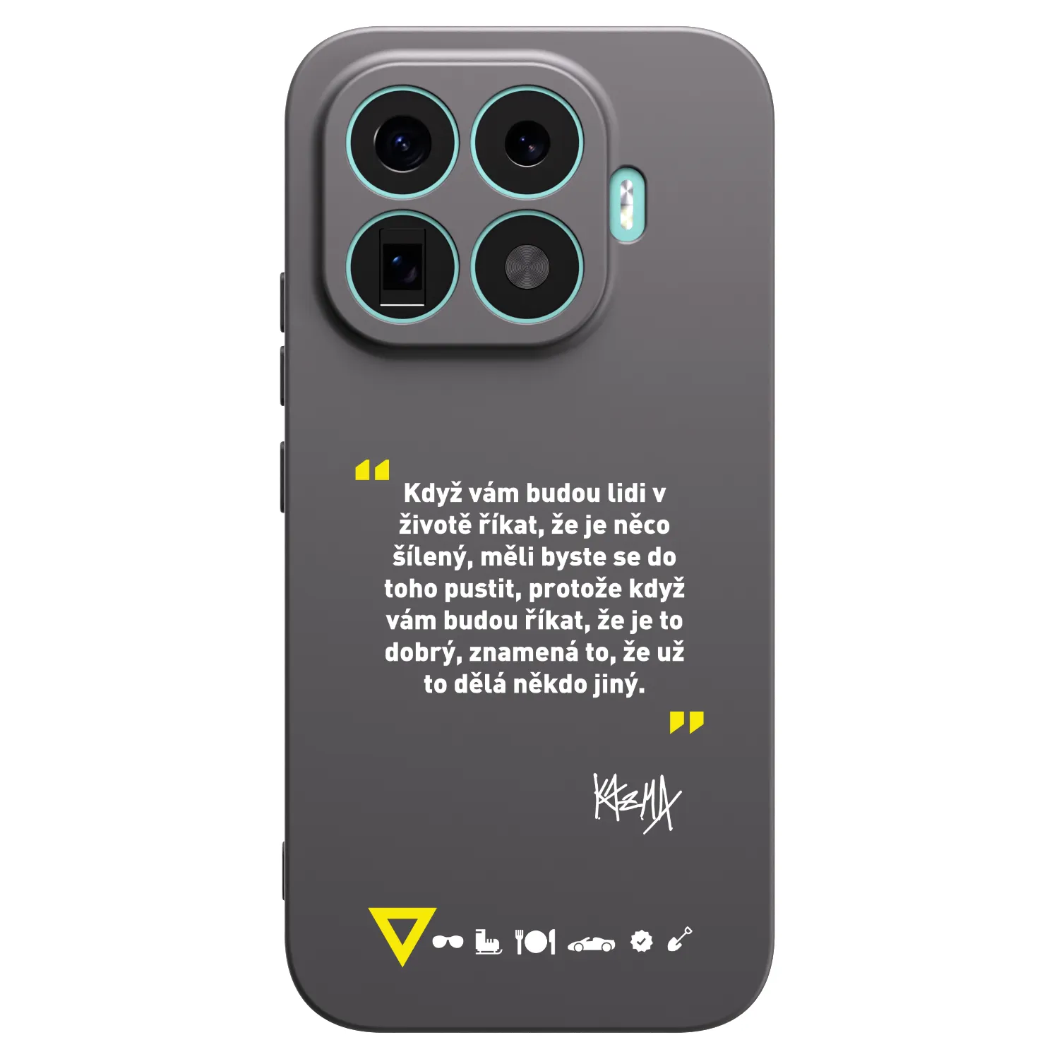 Picasee silikónový čierny obal pre Xiaomi 17T - Kazma - MĚLI BYSTE SE DO TOHO PUSTIT