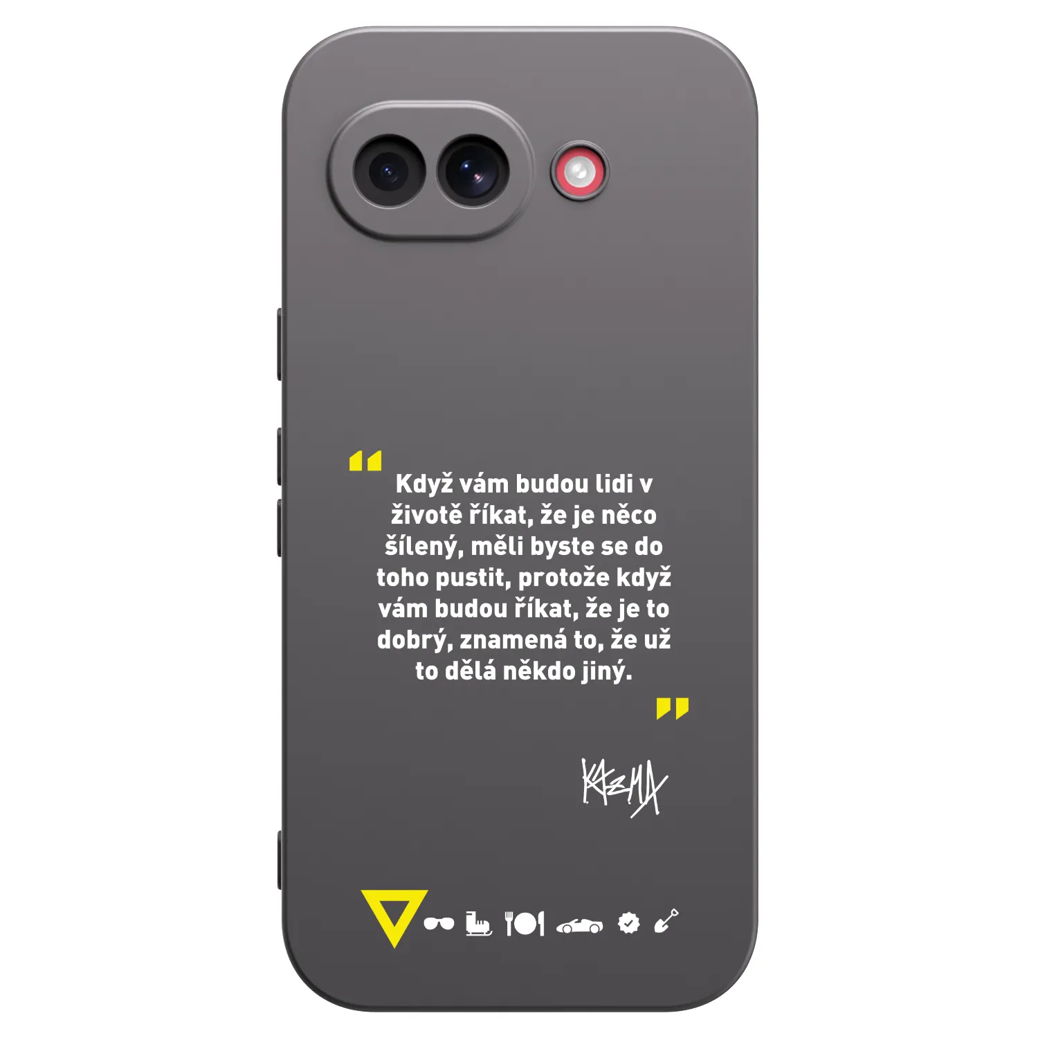 Picasee silikónový čierny obal pre Google Pixel 10a - Kazma - MĚLI BYSTE SE DO TOHO PUSTIT