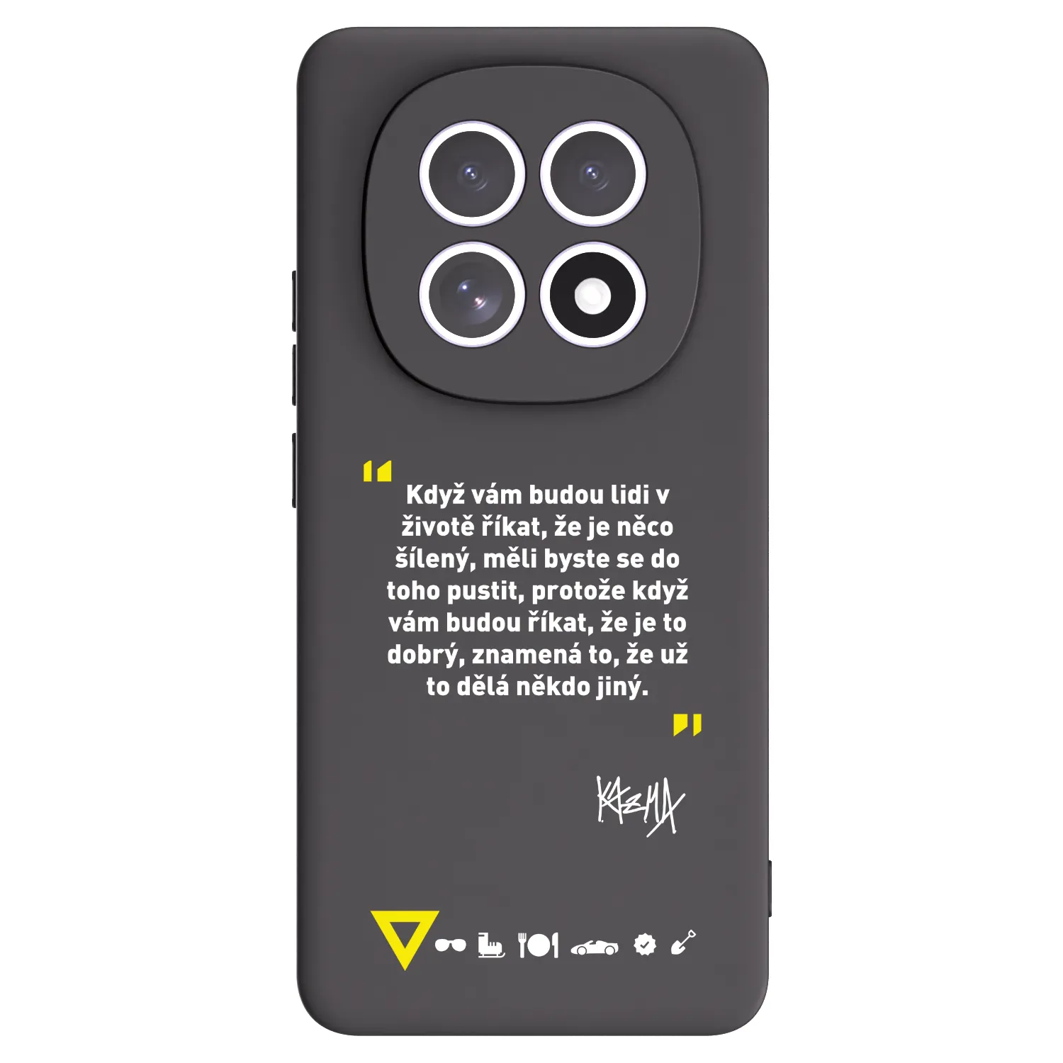 Picasee silikónový čierny obal pre Xiaomi Redmi Note 15 5G - Kazma - MĚLI BYSTE SE DO TOHO PUSTIT
