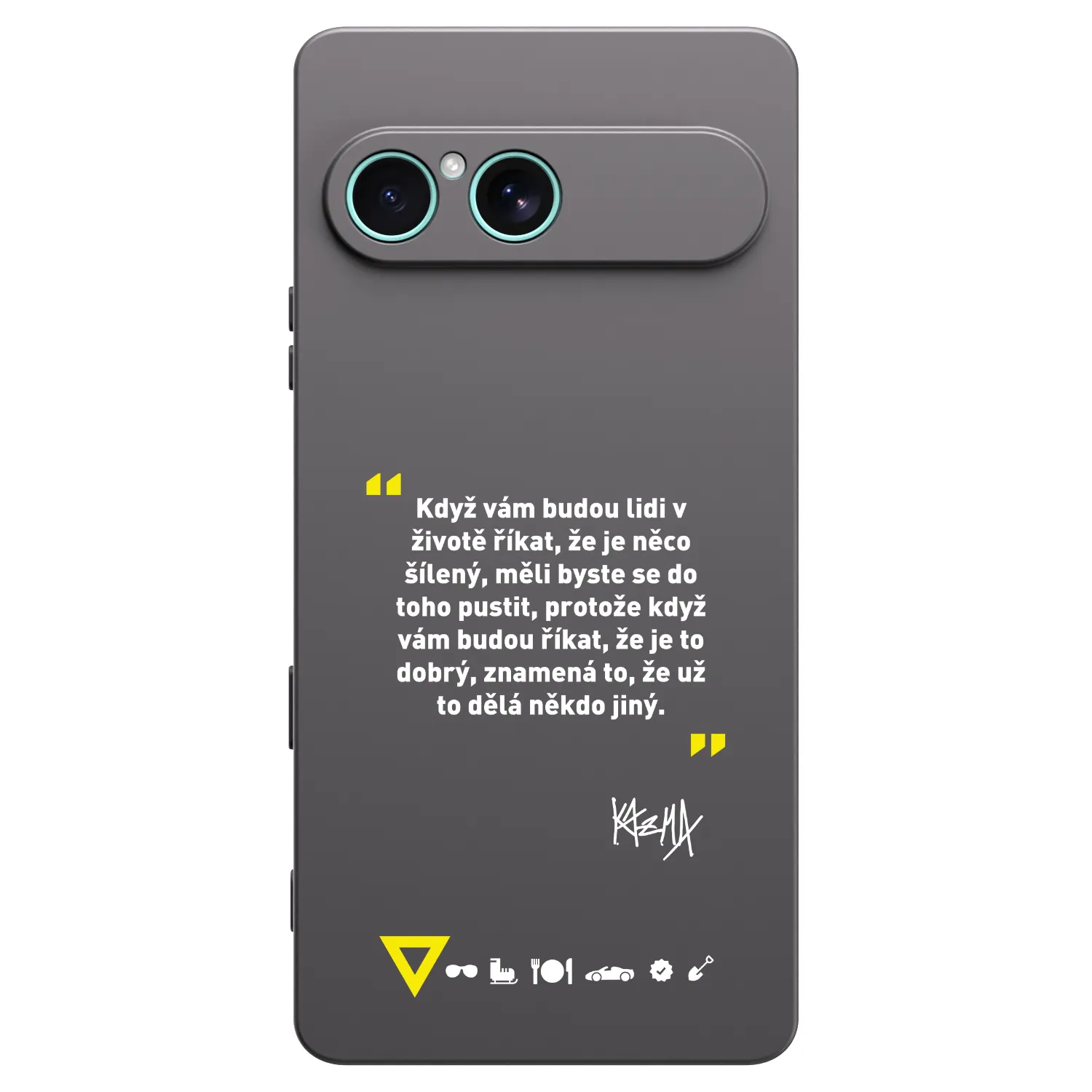 Picasee silikónový čierny obal pre Sony Xperia 10 VII - Kazma - MĚLI BYSTE SE DO TOHO PUSTIT