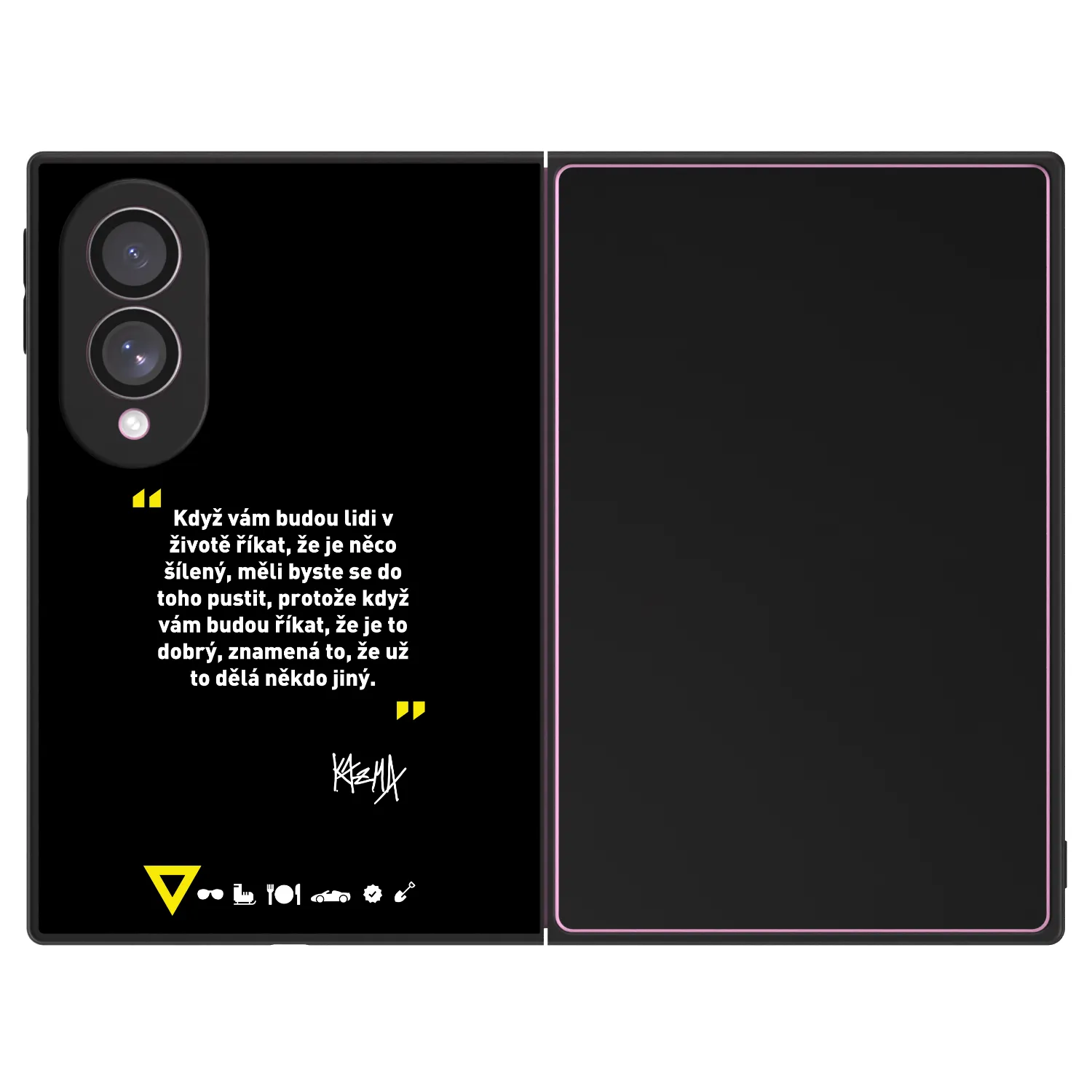Picasee ULTIMATE CASE pro Samsung Galaxy Z Fold8 5G - Kazma - MĚLI BYSTE SE DO TOHO PUSTIT