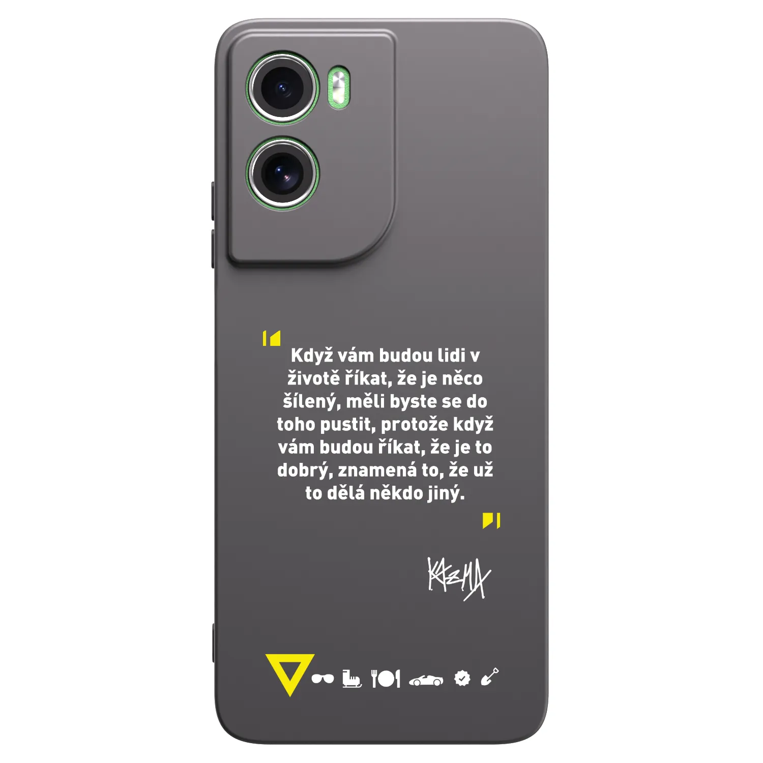 Picasee silikónový čierny obal pre Motorola Moto G06 - Kazma - MĚLI BYSTE SE DO TOHO PUSTIT