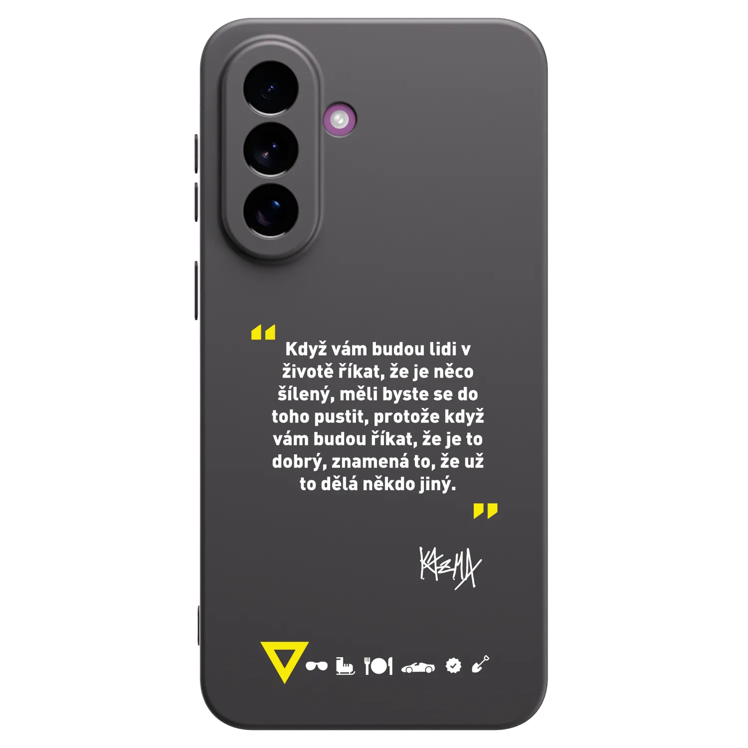 Picasee silikónový čierny obal pre Samsung Galaxy A37 - Kazma - MĚLI BYSTE SE DO TOHO PUSTIT