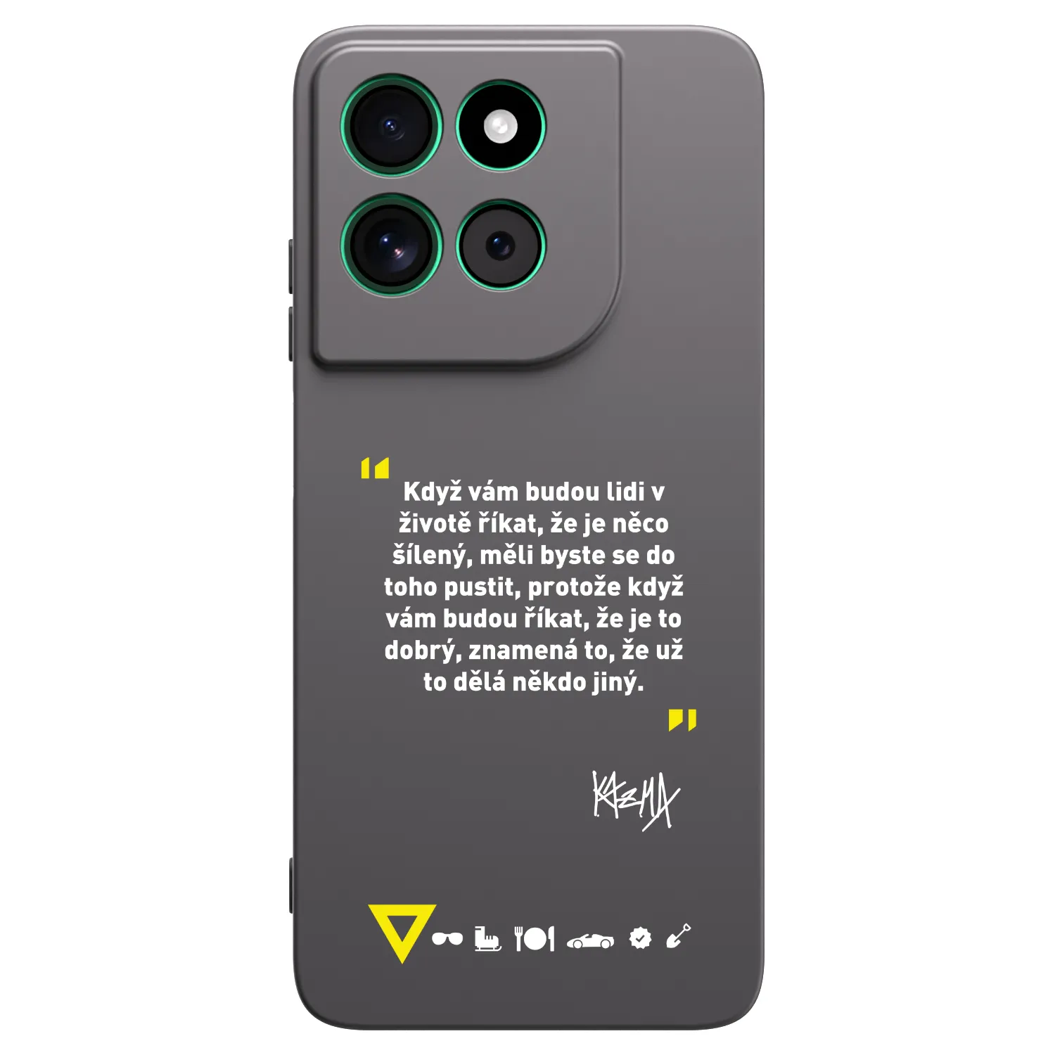 Picasee silikónový čierny obal pre Motorola Moto G57 Power - Kazma - MĚLI BYSTE SE DO TOHO PUSTIT