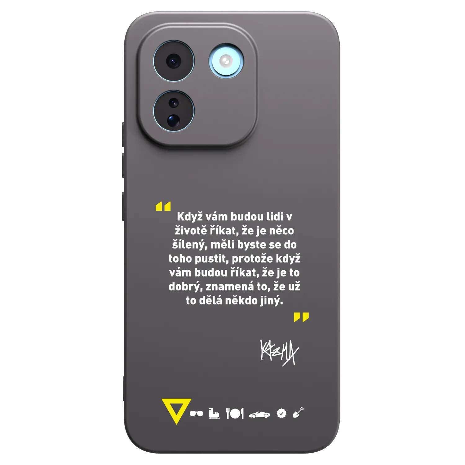 Picasee silikónový čierny obal pre Xiaomi Redmi Note 17 Pro MAX 5G - Kazma - MĚLI BYSTE SE DO TOHO PUSTIT