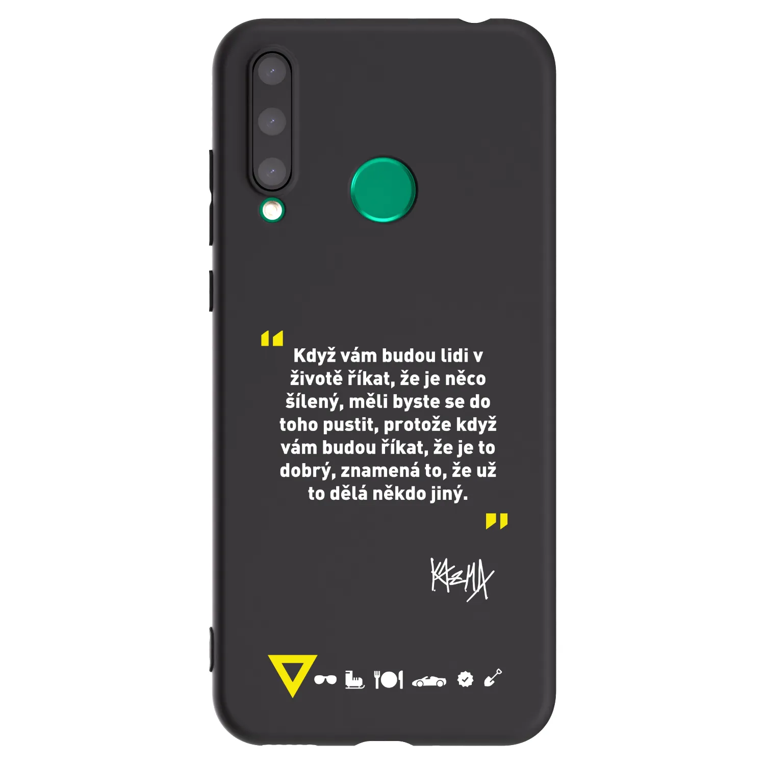 Picasee silikónový čierny obal pre Honor 20 Lite - Kazma - MĚLI BYSTE SE DO TOHO PUSTIT