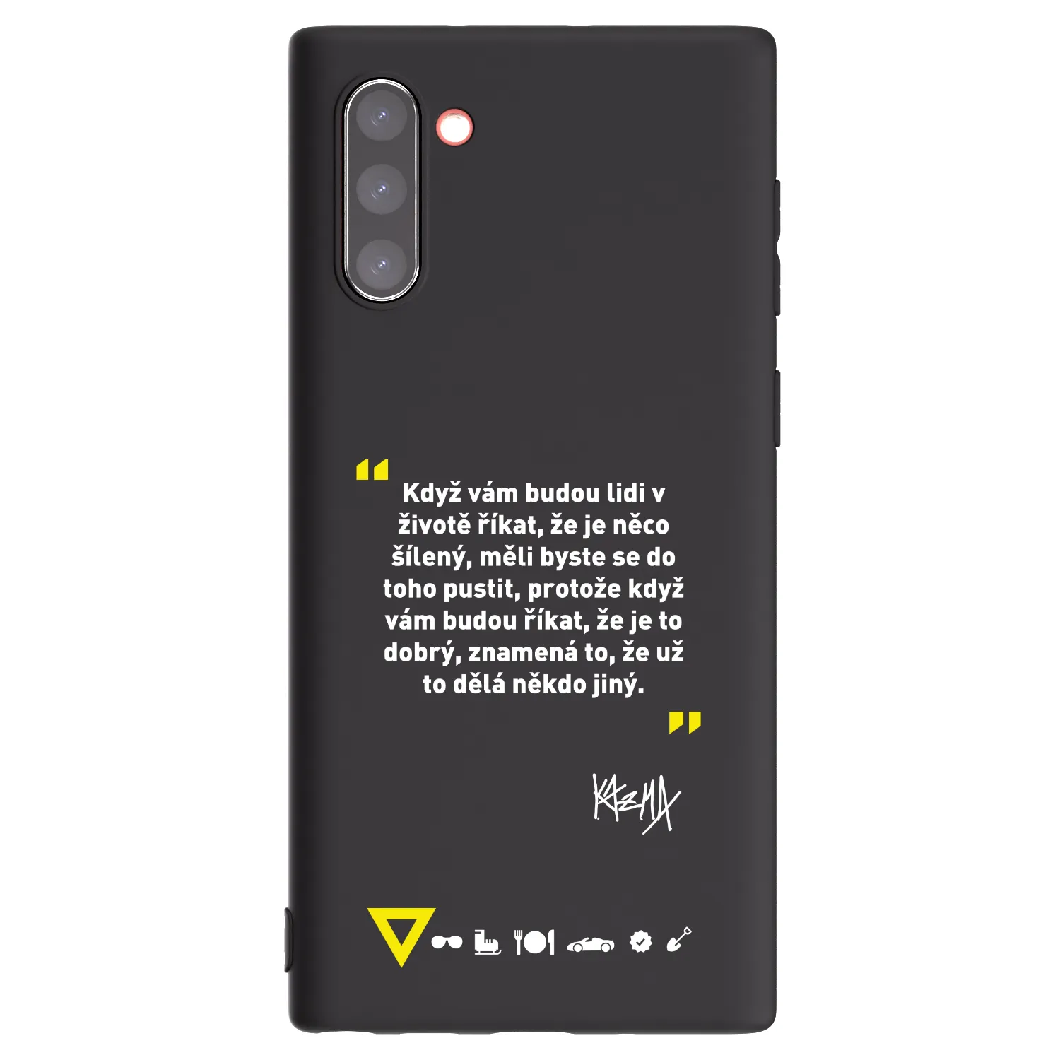 Picasee silikónový čierny obal pre Samsung Galaxy Note 10 N970F - Kazma - MĚLI BYSTE SE DO TOHO PUSTIT