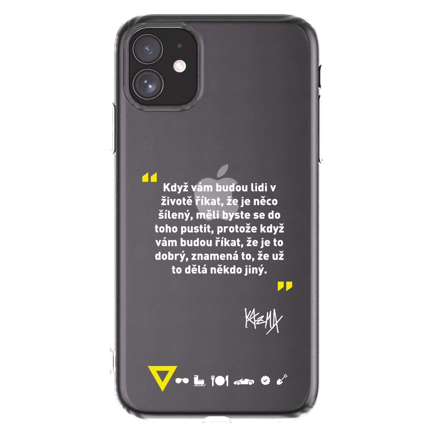 Picasee silikónový prehľadný obal pre Apple iPhone 11 - Kazma - MĚLI BYSTE SE DO TOHO PUSTIT