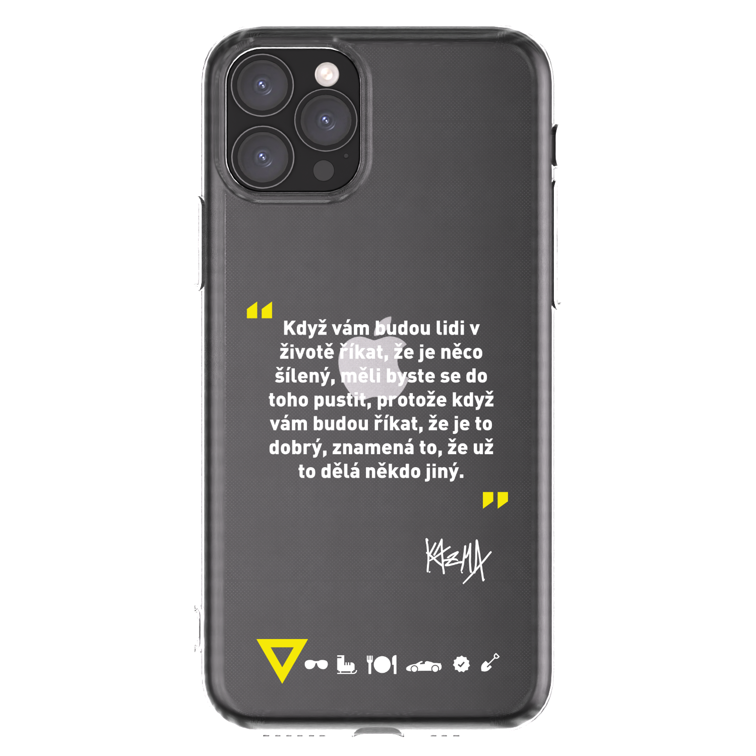 Picasee silikónový prehľadný obal pre Apple iPhone 11 Pro - Kazma - MĚLI BYSTE SE DO TOHO PUSTIT