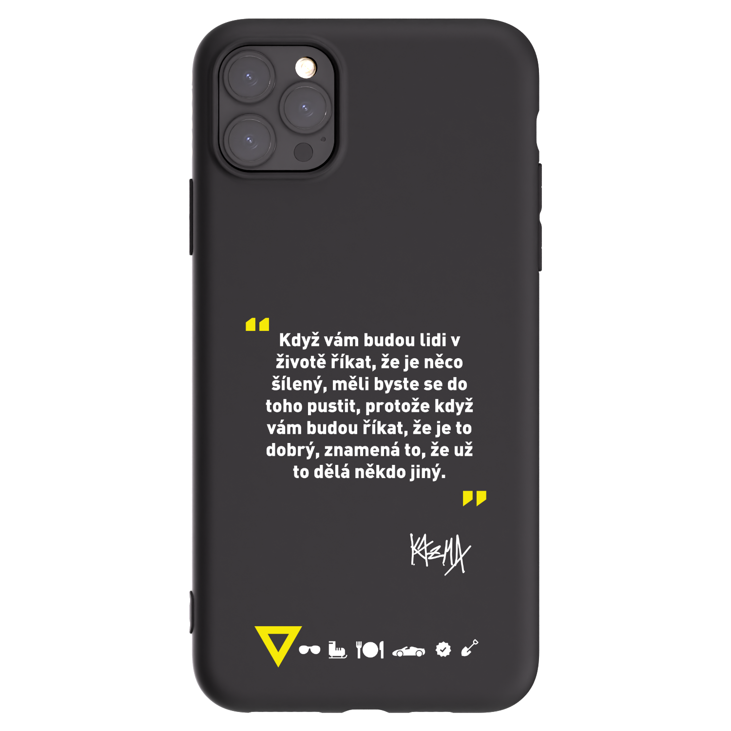 Picasee silikónový čierny obal pre Apple iPhone 11 Pro Max - Kazma - MĚLI BYSTE SE DO TOHO PUSTIT