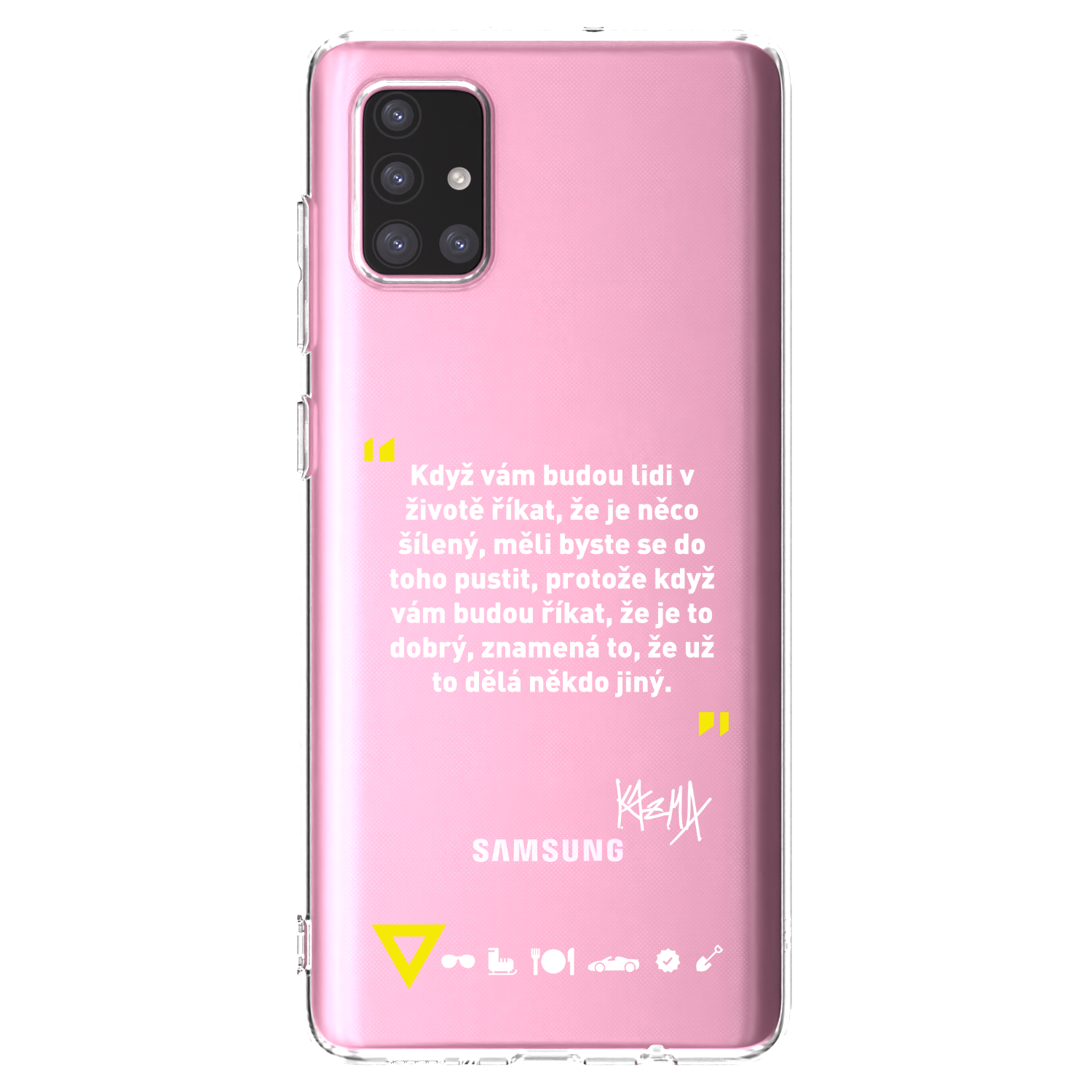 Picasee silikónový prehľadný obal pre Samsung Galaxy A71 A715F - Kazma - MĚLI BYSTE SE DO TOHO PUSTIT