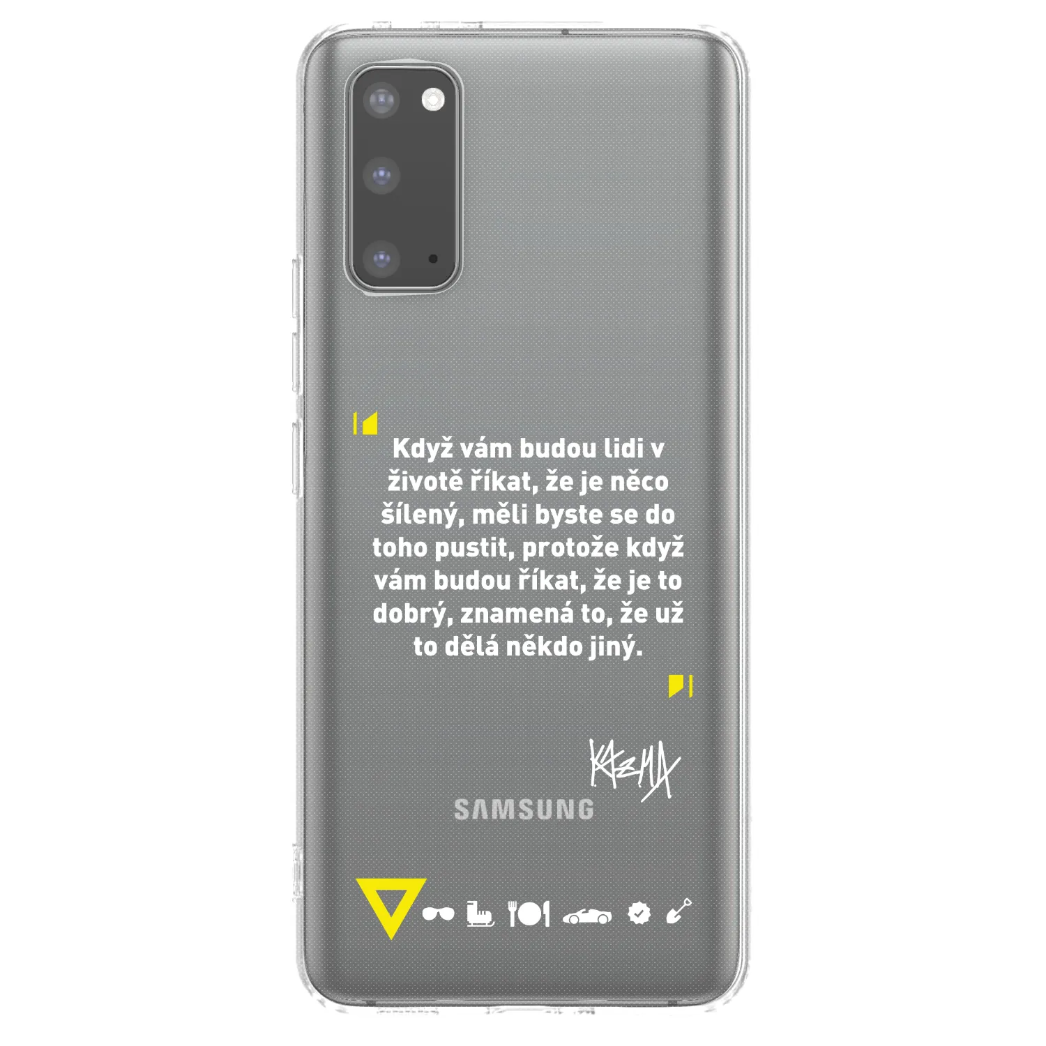 Picasee silikónový prehľadný obal pre Samsung Galaxy S20 G980F - Kazma - MĚLI BYSTE SE DO TOHO PUSTIT