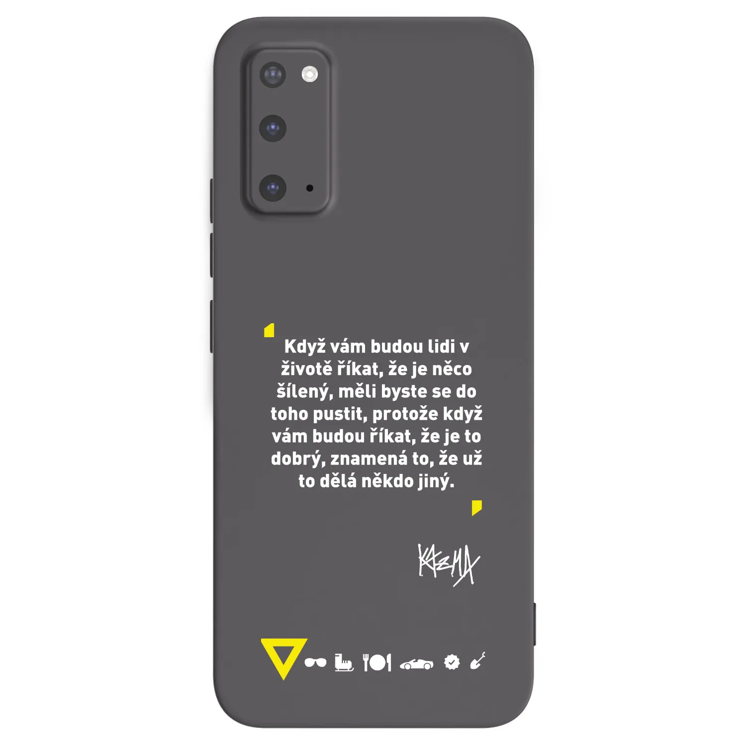 Picasee silikónový čierny obal pre Samsung Galaxy S20 G980F - Kazma - MĚLI BYSTE SE DO TOHO PUSTIT