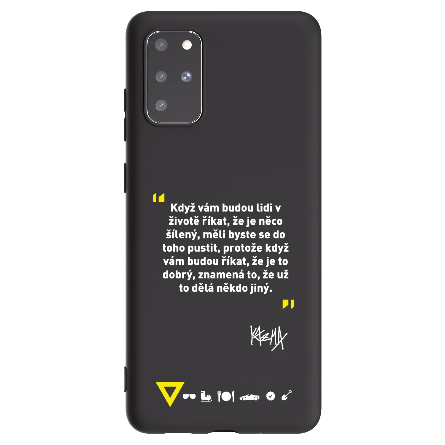 Picasee silikónový čierny obal pre Samsung Galaxy S20+ G985F - Kazma - MĚLI BYSTE SE DO TOHO PUSTIT