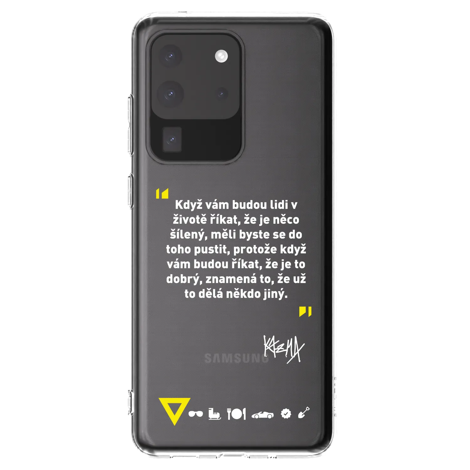 Silikónový prehľadný obal pre Samsung Galaxy S20 Ultra 5G G988F - Kazma - MĚLI BYSTE SE DO TOHO PUSTIT