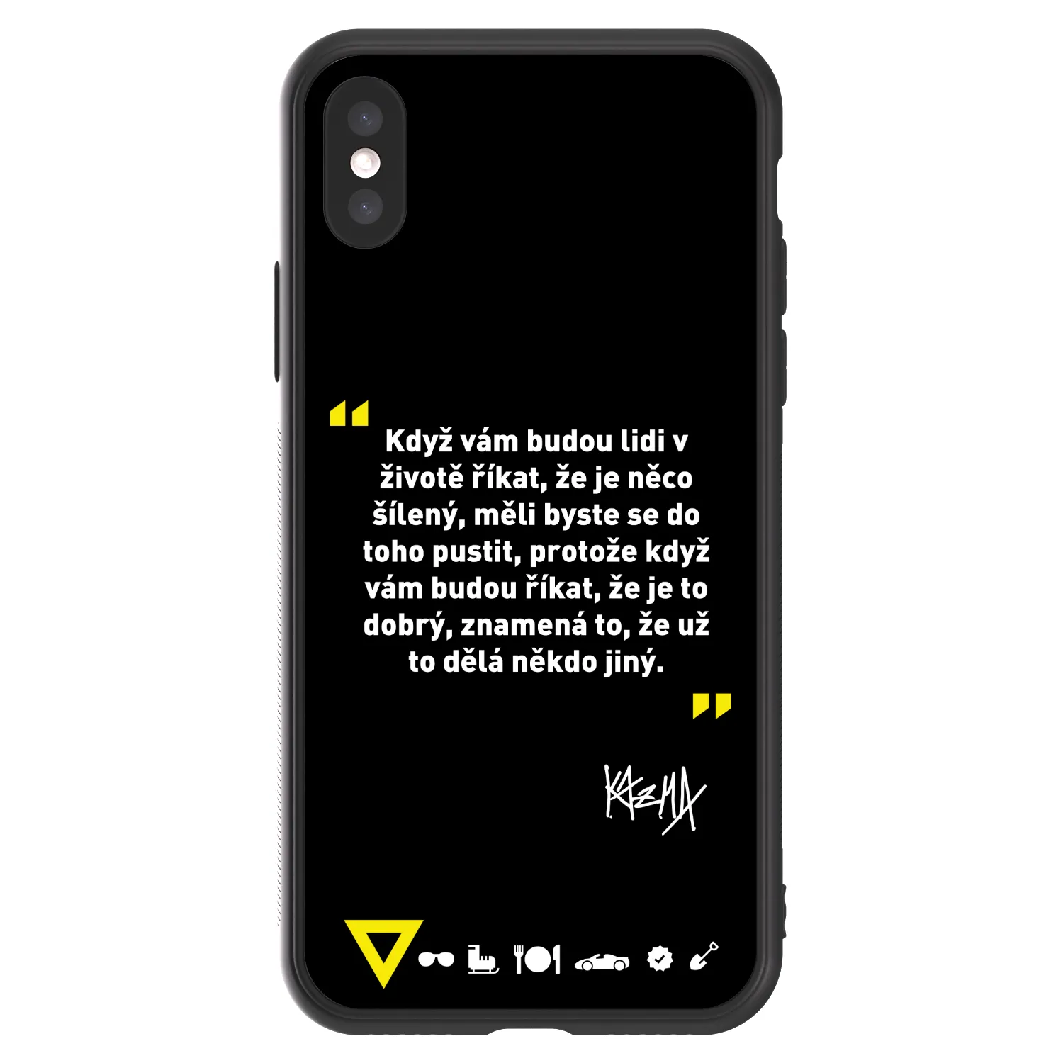Picasee ULTIMATE CASE pro Apple iPhone X/XS - Kazma - MĚLI BYSTE SE DO TOHO PUSTIT