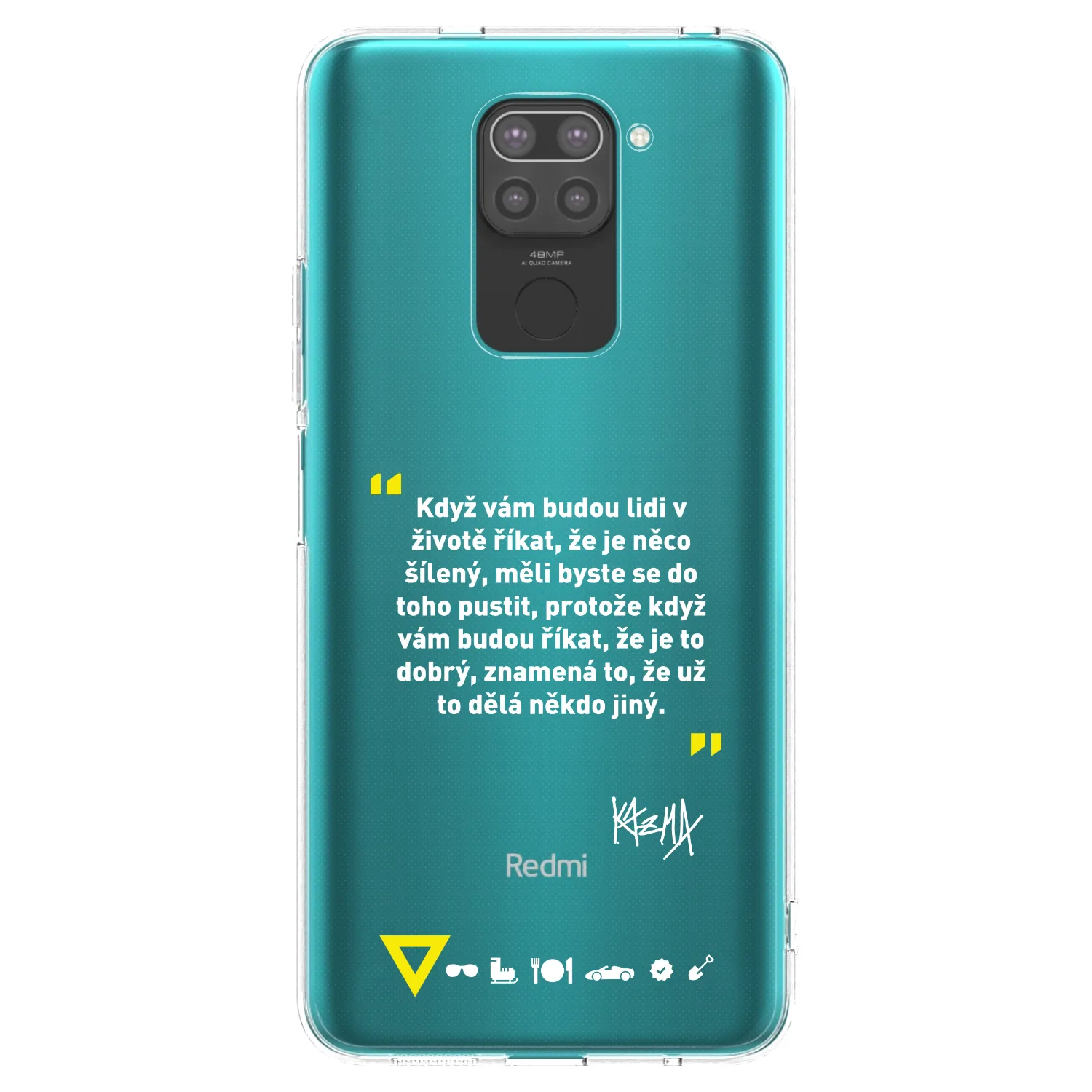 Picasee silikónový čierny obal pre Xiaomi Redmi Note 9 - Kazma - MĚLI BYSTE SE DO TOHO PUSTIT
