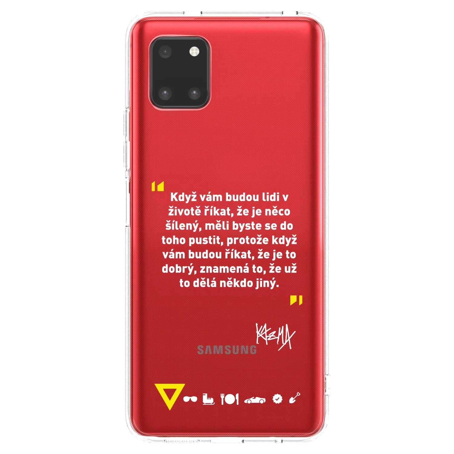 Picasee silikónový prehľadný obal pre Samsung Galaxy Note 10 Lite N770F - Kazma - MĚLI BYSTE SE DO TOHO PUSTIT