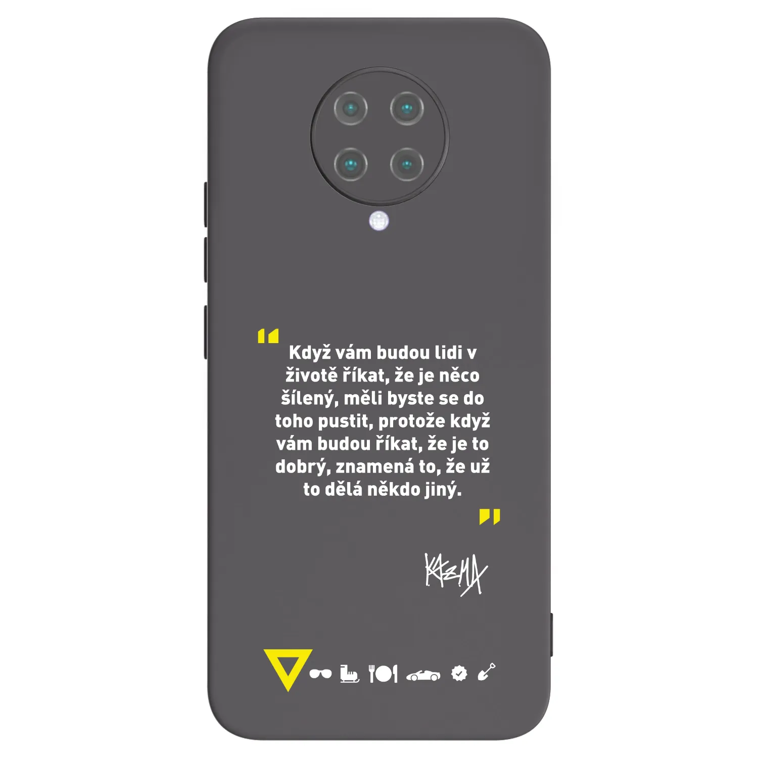 Picasee silikónový čierny obal pre Xiaomi Poco F2 Pro - Kazma - MĚLI BYSTE SE DO TOHO PUSTIT