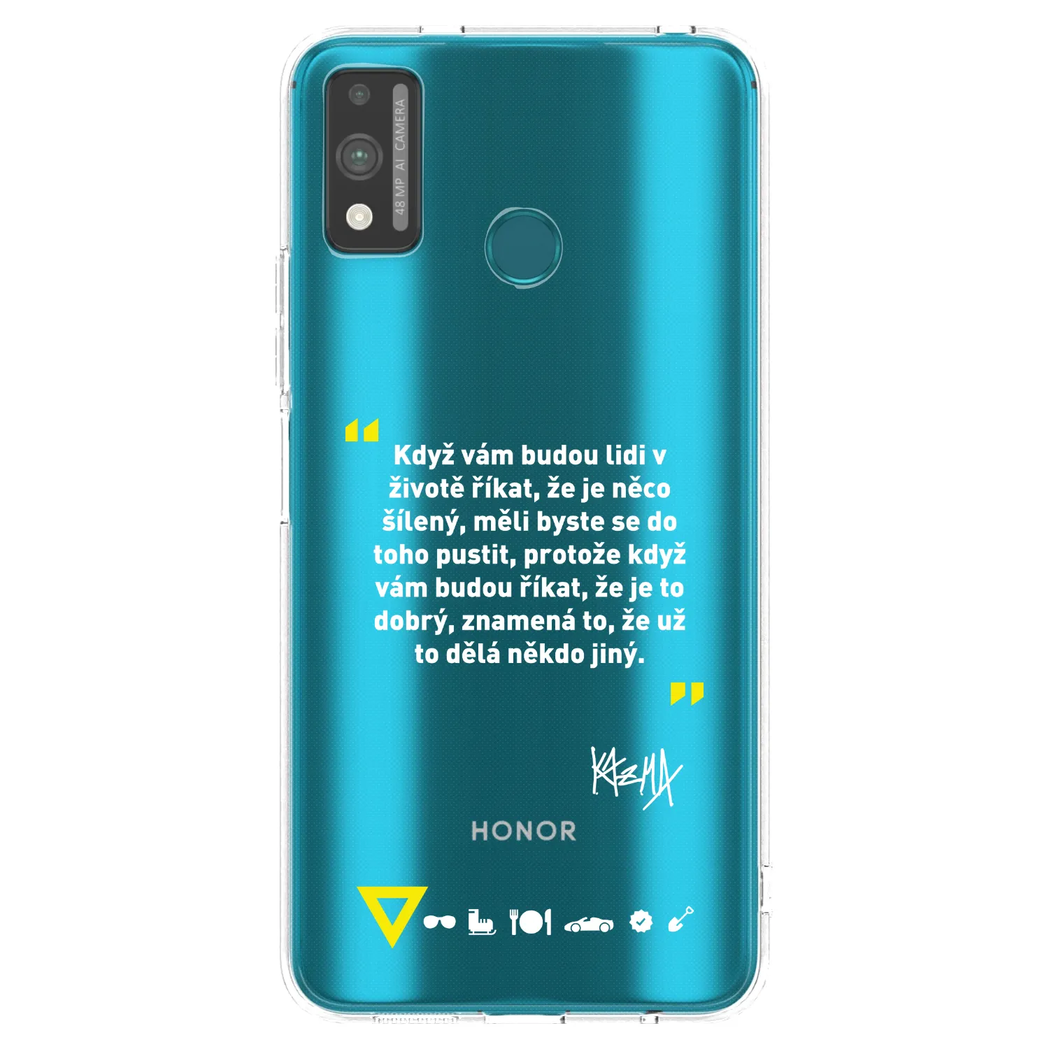 Silikónový prehľadný obal pre Honor 9X Lite - Kazma - MĚLI BYSTE SE DO TOHO PUSTIT