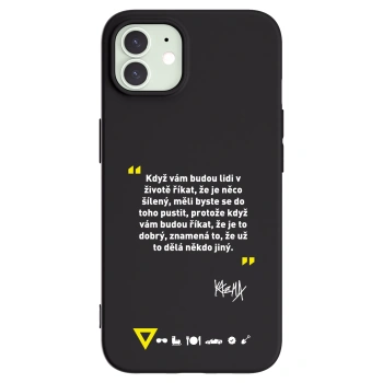 Picasee silikónový čierny obal pre Apple iPhone 12 - Kazma - MĚLI BYSTE SE DO TOHO PUSTIT