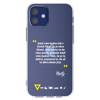 Picasee silikónový prehľadný obal pre Apple iPhone 12 mini - Kazma - MĚLI BYSTE SE DO TOHO PUSTIT