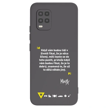 Picasee silikónový čierny obal pre Xiaomi Mi 10 Lite - Kazma - MĚLI BYSTE SE DO TOHO PUSTIT