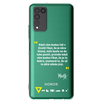 Picasee silikónový prehľadný obal pre Honor 10X Lite - Kazma - MĚLI BYSTE SE DO TOHO PUSTIT
