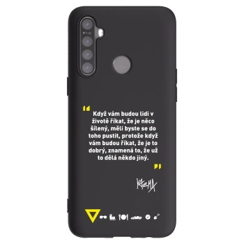 Picasee silikónový čierny obal pre Realme 5 - Kazma - MĚLI BYSTE SE DO TOHO PUSTIT