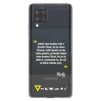 Picasee silikónový prehľadný obal pre Samsung Galaxy A42 A426B - Kazma - MĚLI BYSTE SE DO TOHO PUSTIT