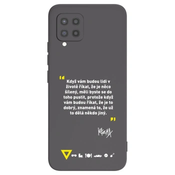 Picasee silikónový čierny obal pre Samsung Galaxy A42 A426B - Kazma - MĚLI BYSTE SE DO TOHO PUSTIT