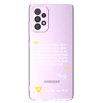 Picasee silikónový prehľadný obal pre Samsung Galaxy A32 5G A326B - Kazma - MĚLI BYSTE SE DO TOHO PUSTIT